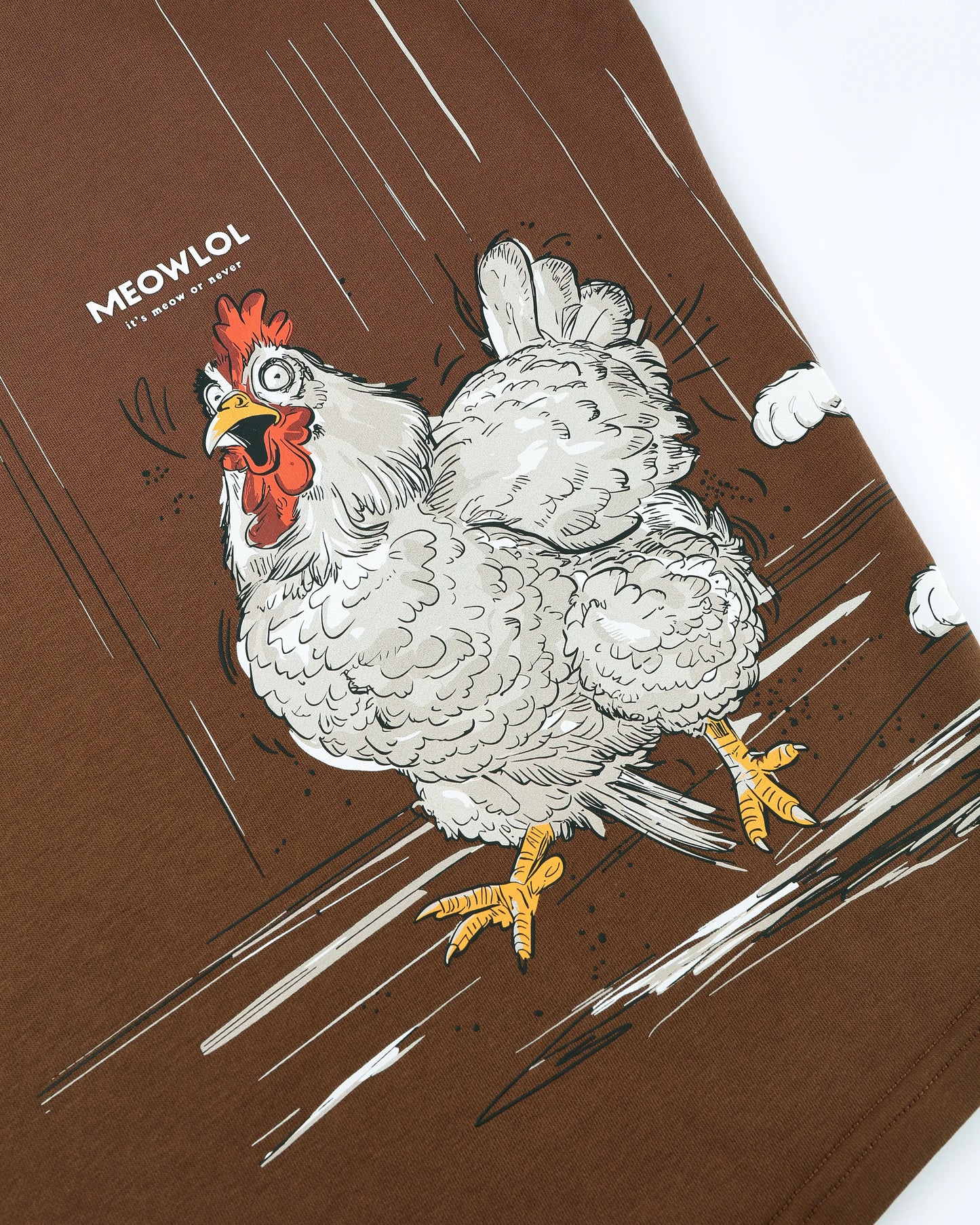 CHICKEN HIT ROUND HEM OVERSIZED T-SHIRT