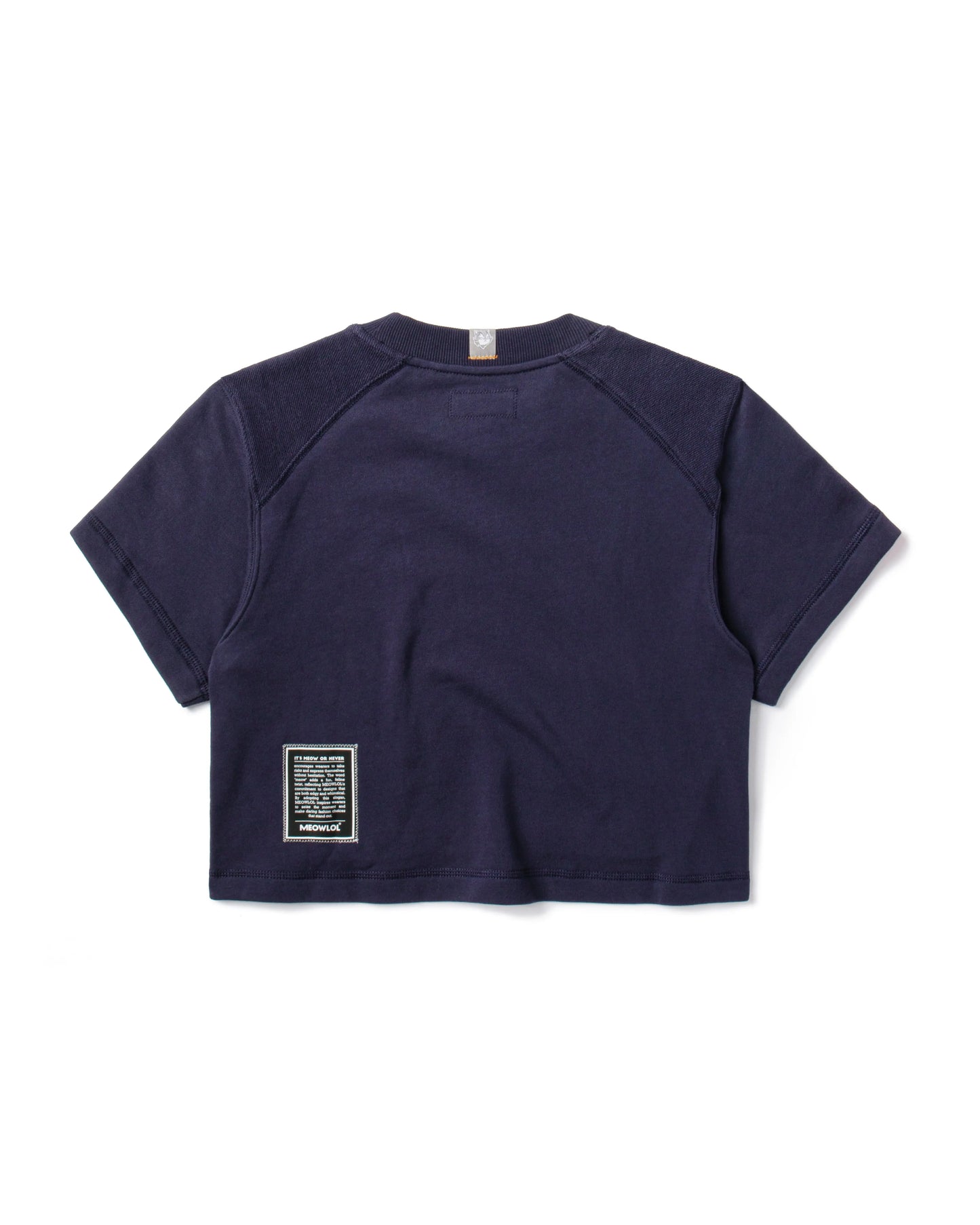 EMB LOGO OVERSIZED CROPPED TOP