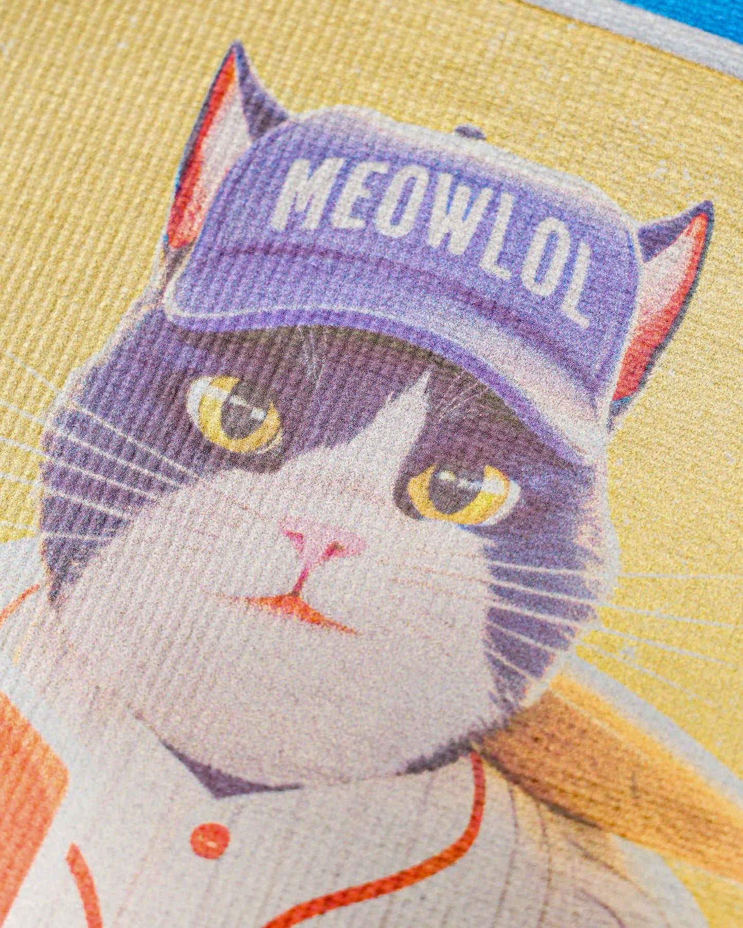 KAWAIII MEOW DROPS ROUND HEM OVERSIZED T-SHIRT