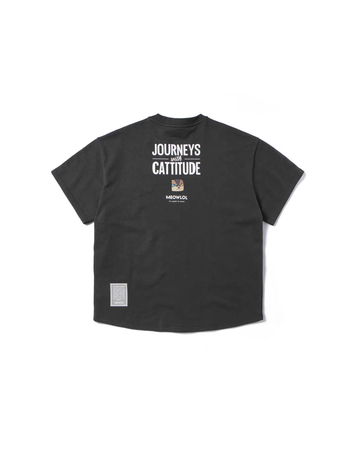 MEOWCHELIN JOURNEYS ROUND HEM OVERSIZED T-SHIRT