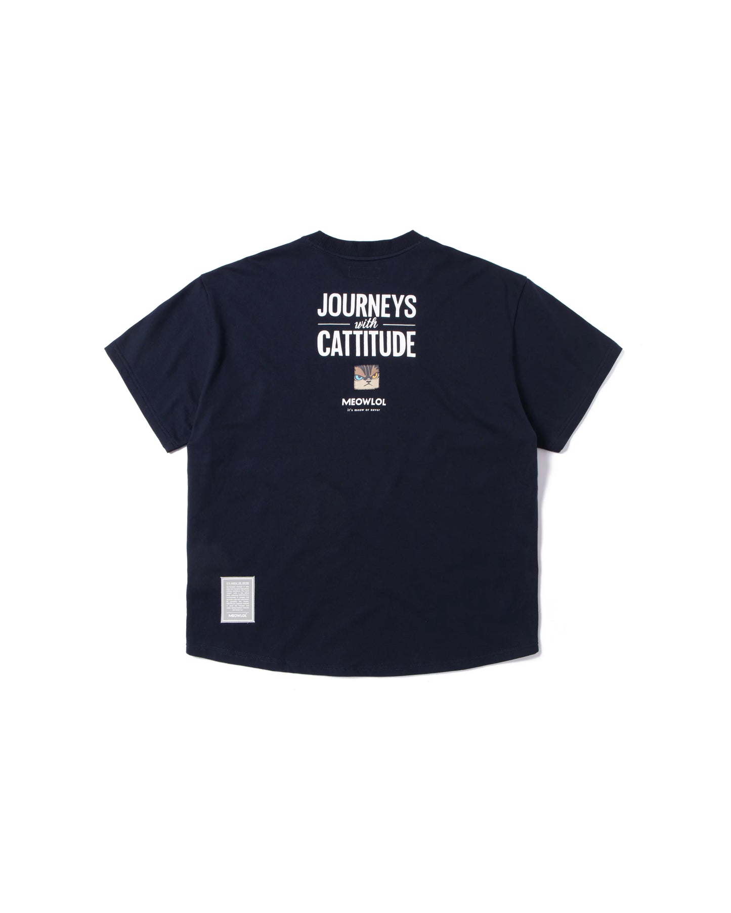 MEOWCHELIN JOURNEYS ROUND HEM OVERSIZED T-SHIRT
