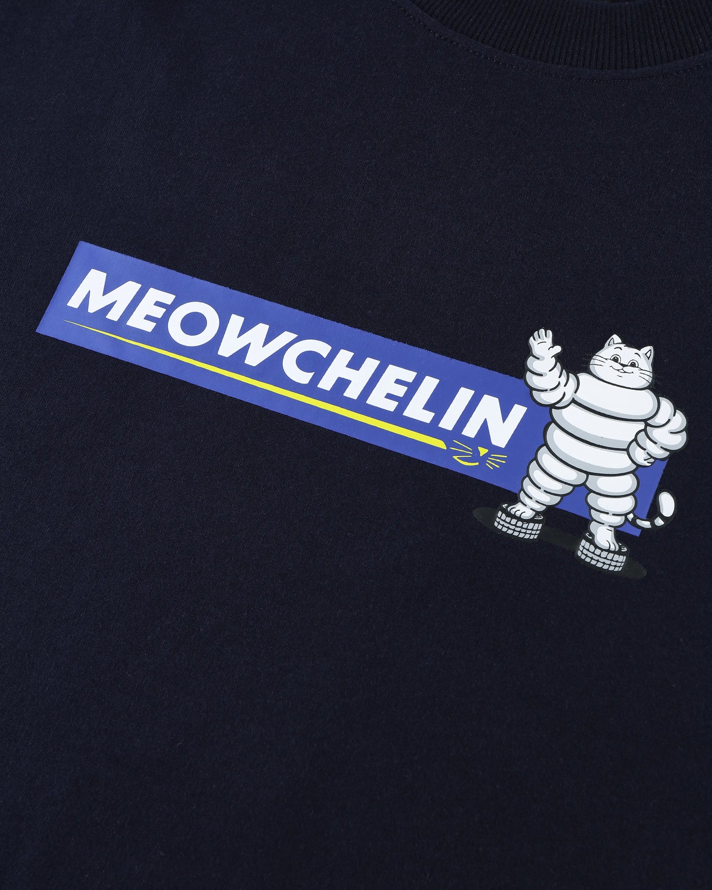 MEOWCHELIN JOURNEYS ROUND HEM OVERSIZED T-SHIRT