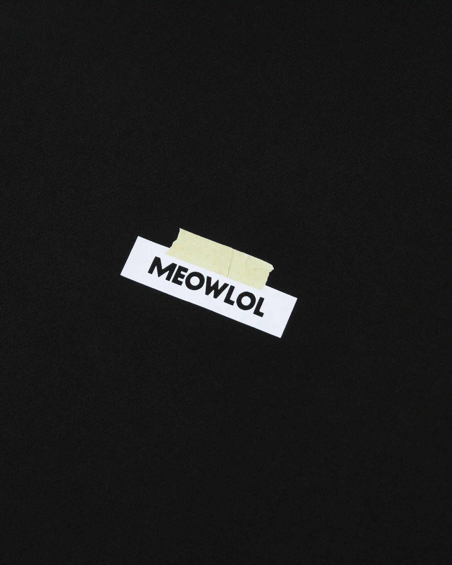 MEOWGIELA ROUND HEM OVERSIZED T-SHIRT