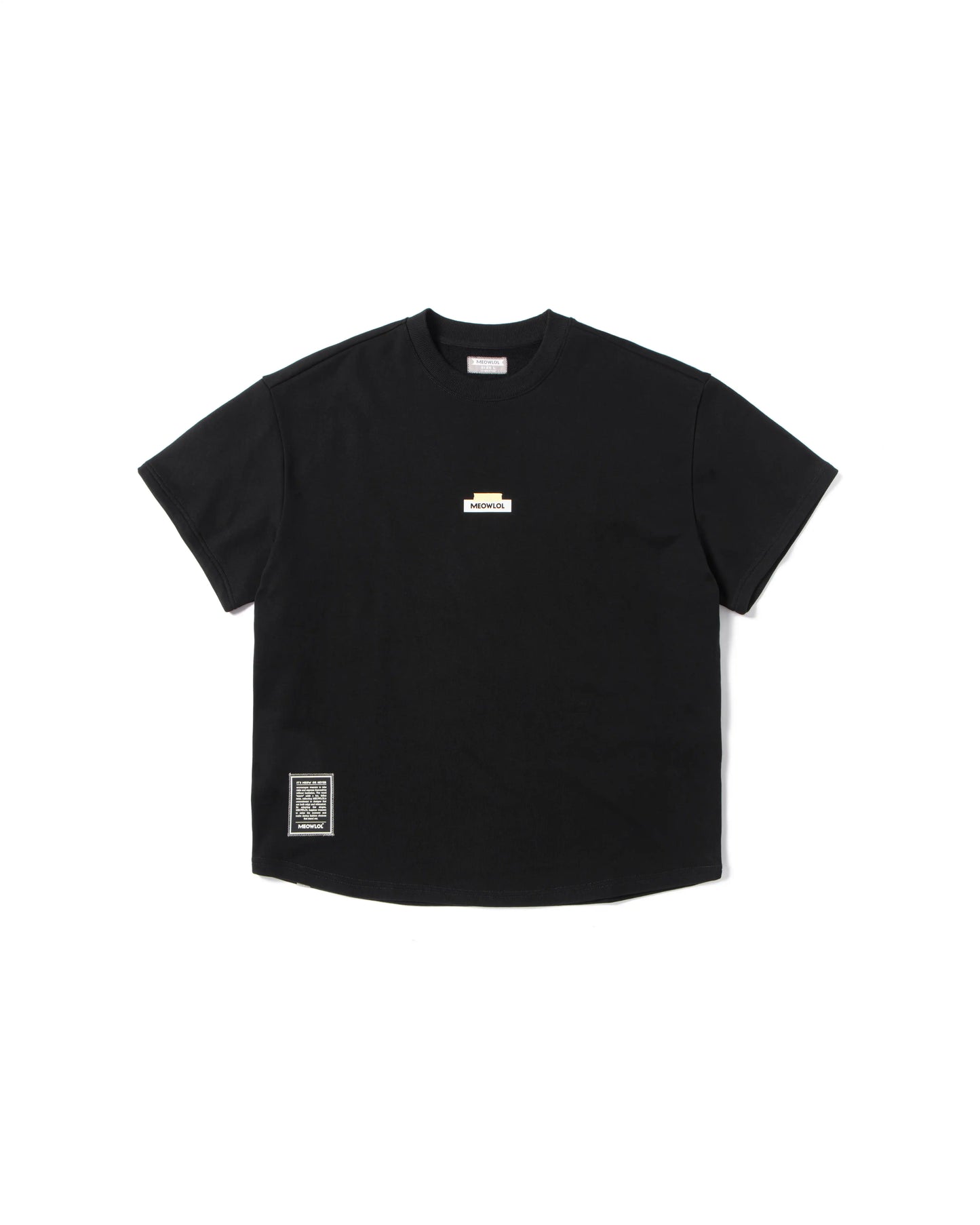 MEOWGIELA ROUND HEM OVERSIZED T-SHIRT