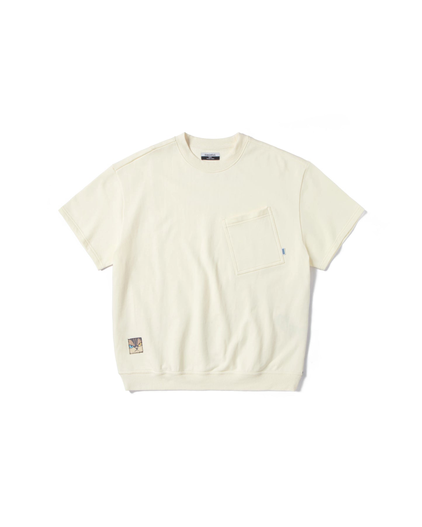 MEOWKSY FRONT POCKET OVERSIZED T-SHIRT