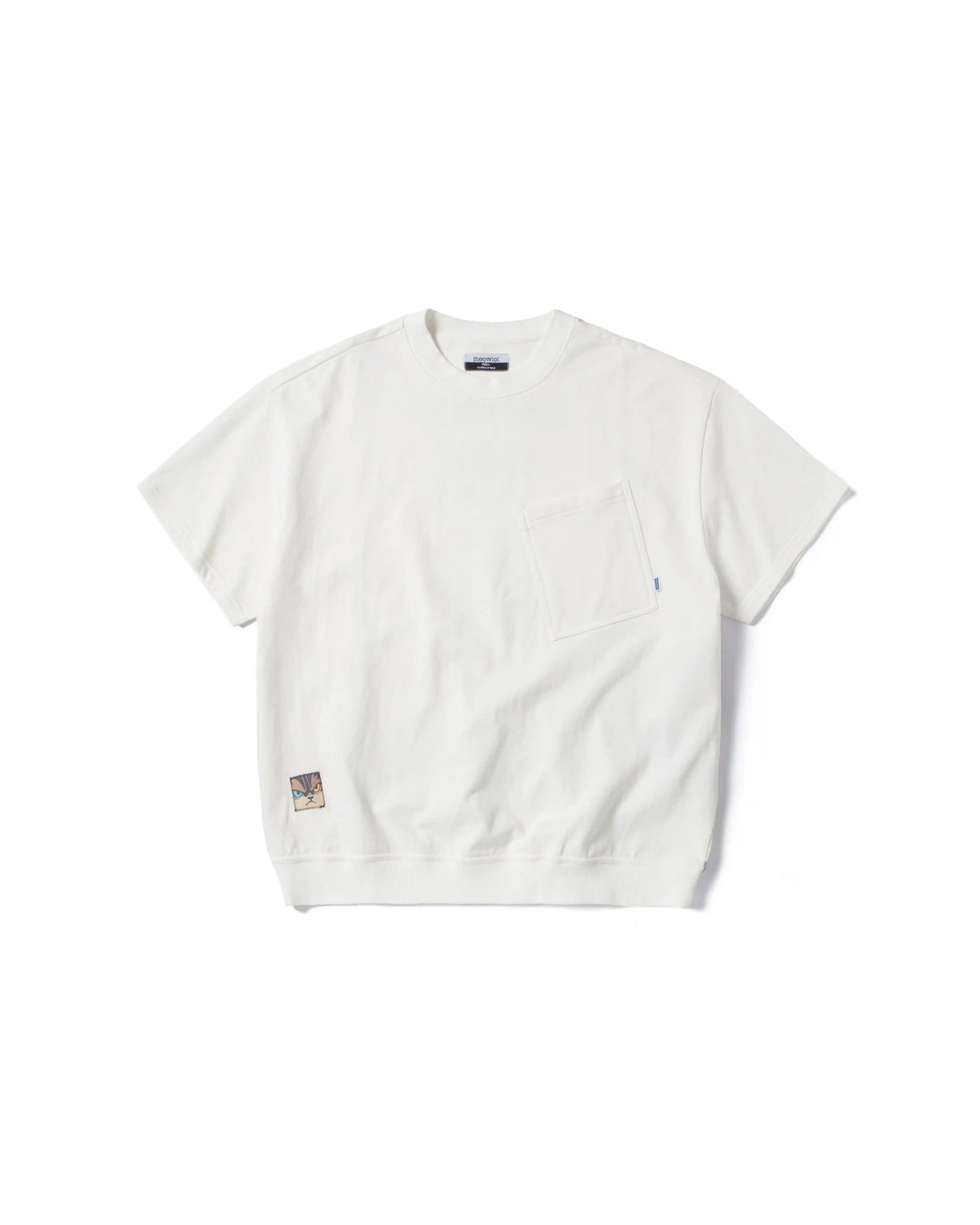 MEOWKSY FRONT POCKET OVERSIZED T-SHIRT
