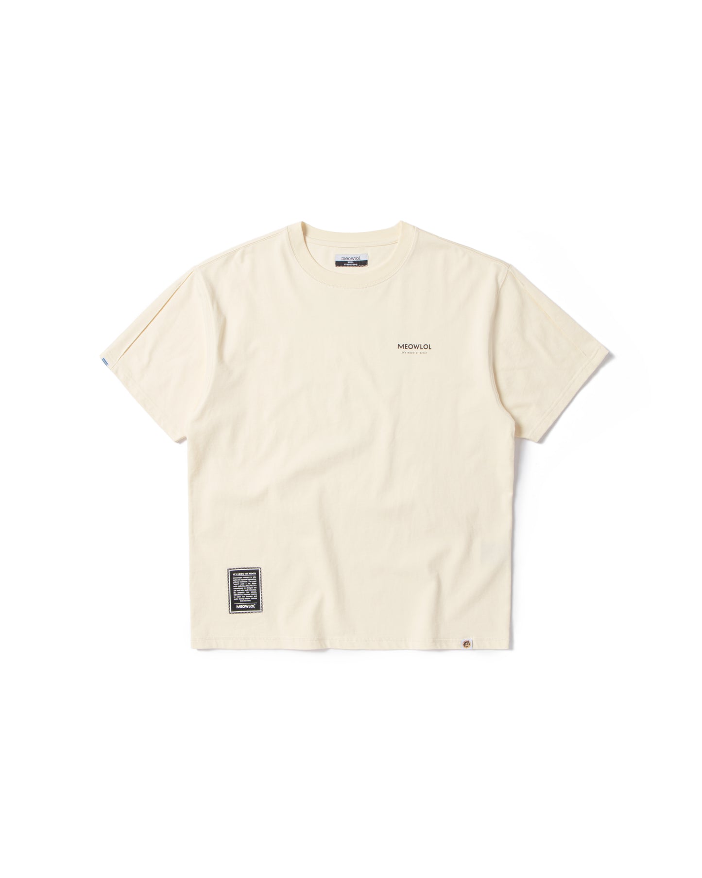 MEOWLOL TRUMPCAT PLEATED SLEEVES EASY FIT T-SHIRT
