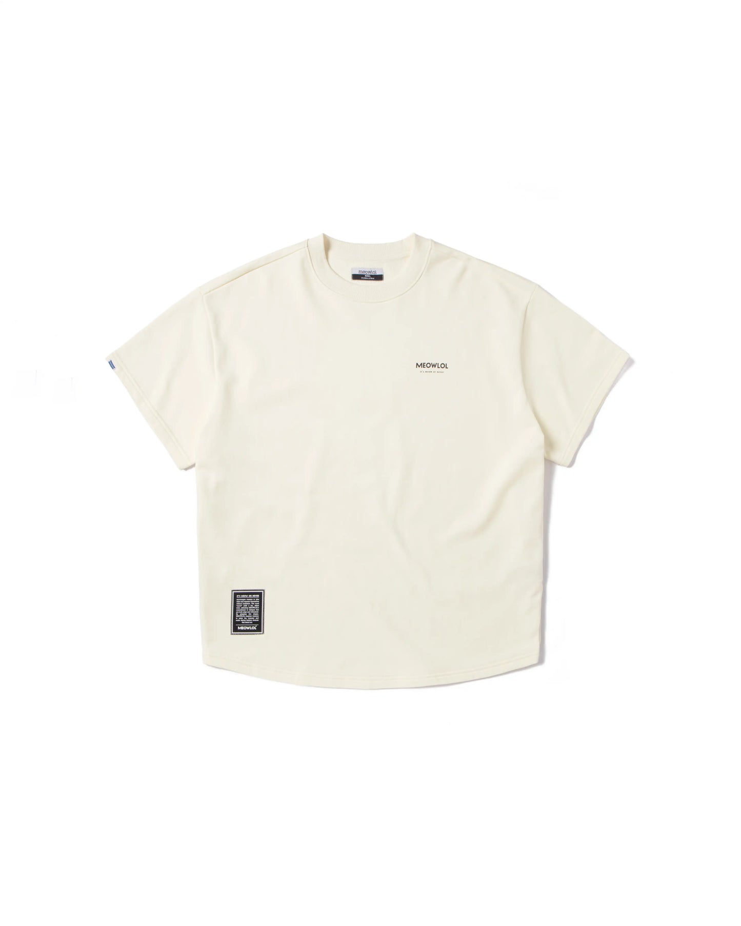 MEOWRAEMON ROUND HEM OVERSIZED T-SHIRT
