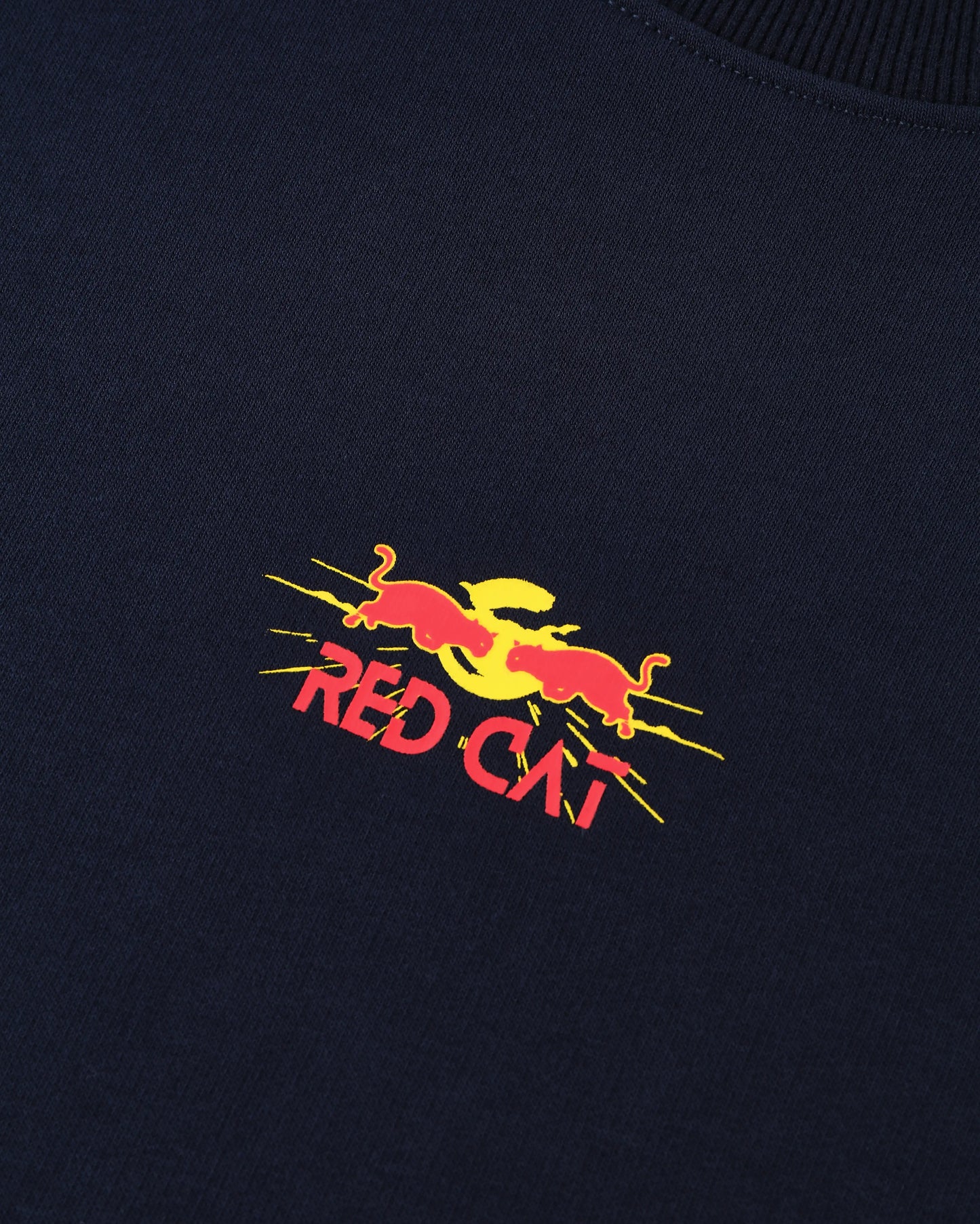 RED CAT ENERGY ROUND HEM OVERSIZED T-SHIRT