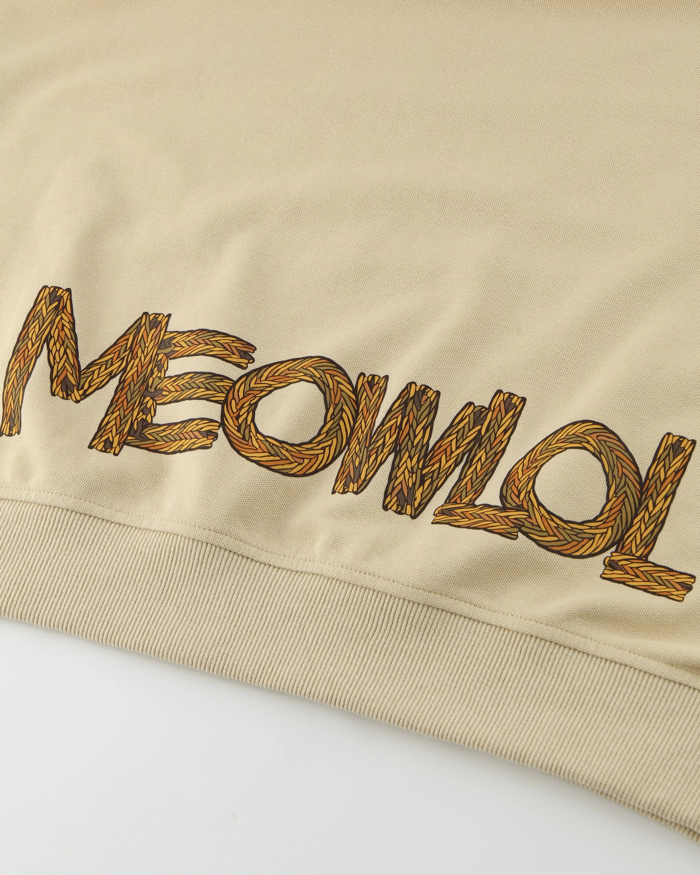 WEAVING LOGO FRONT POCKET OVERSIZED POLO SHIRT