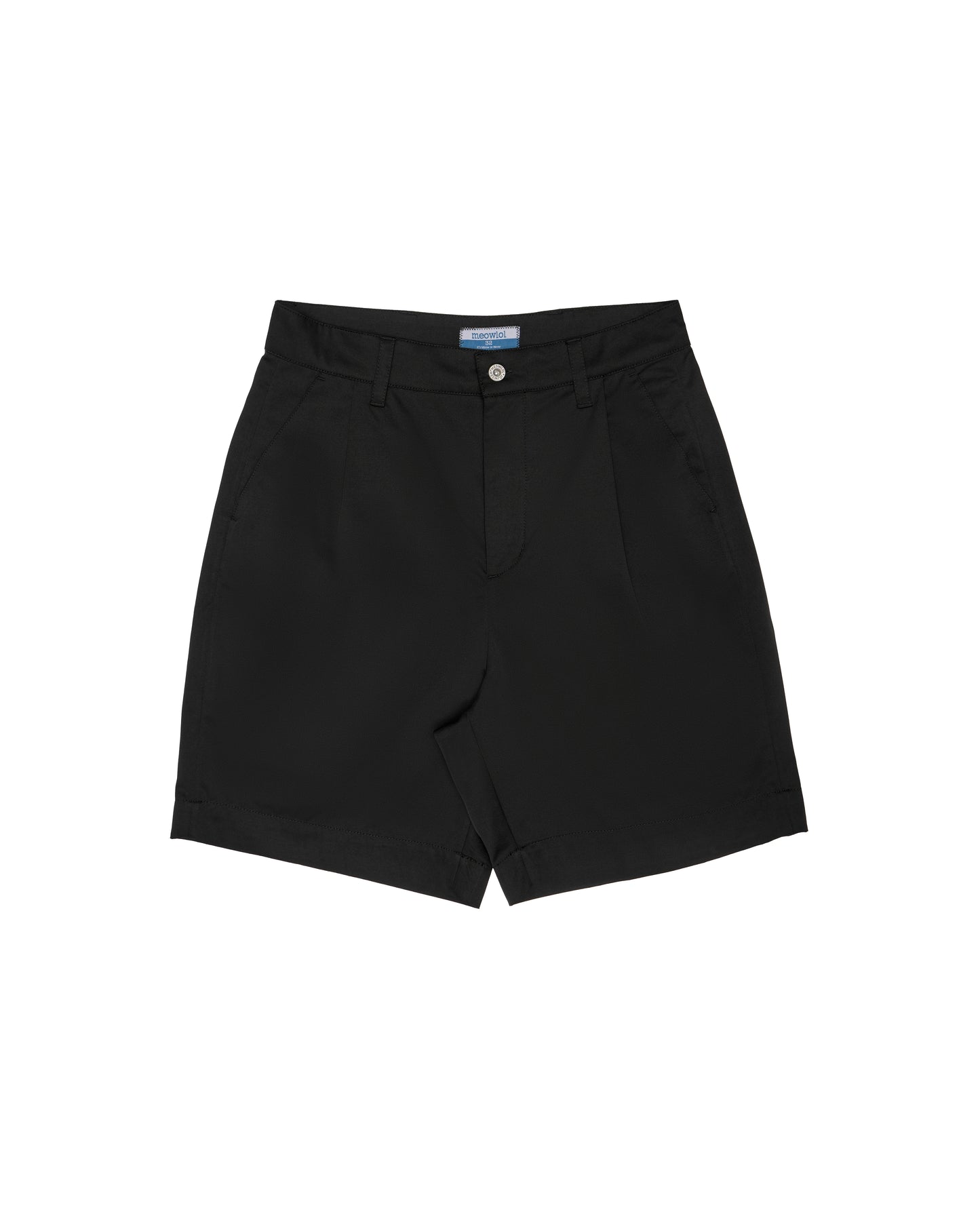 EMB LOGO PLEATED SHORTS