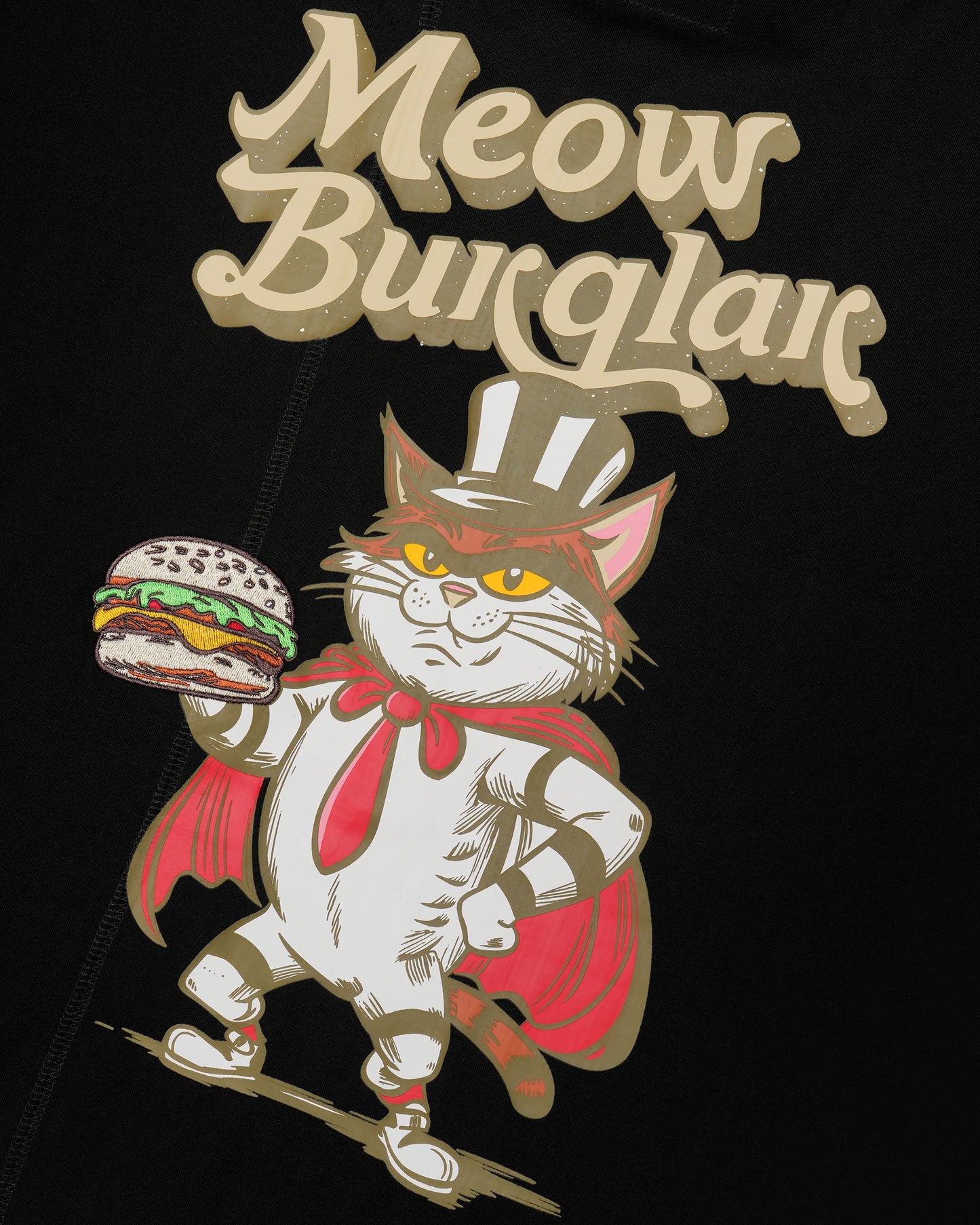 MEOWBURGLAR (2nd EDITION) PANELED EASY FIT T-SHIRT