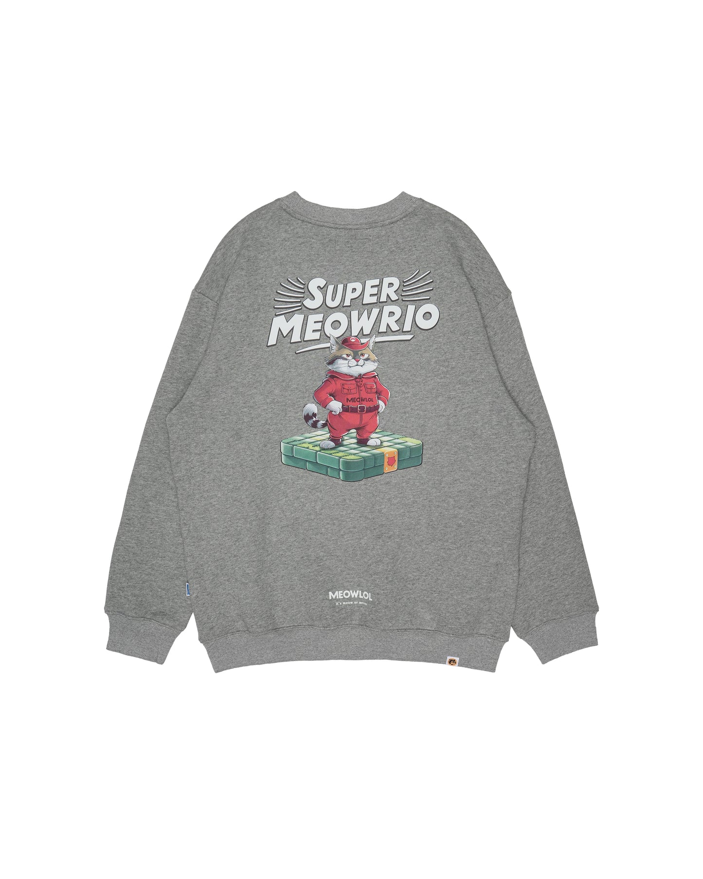 MEOWCA CAMERA PLEATED SLEEVES EASY FIT SWEATSHIRT