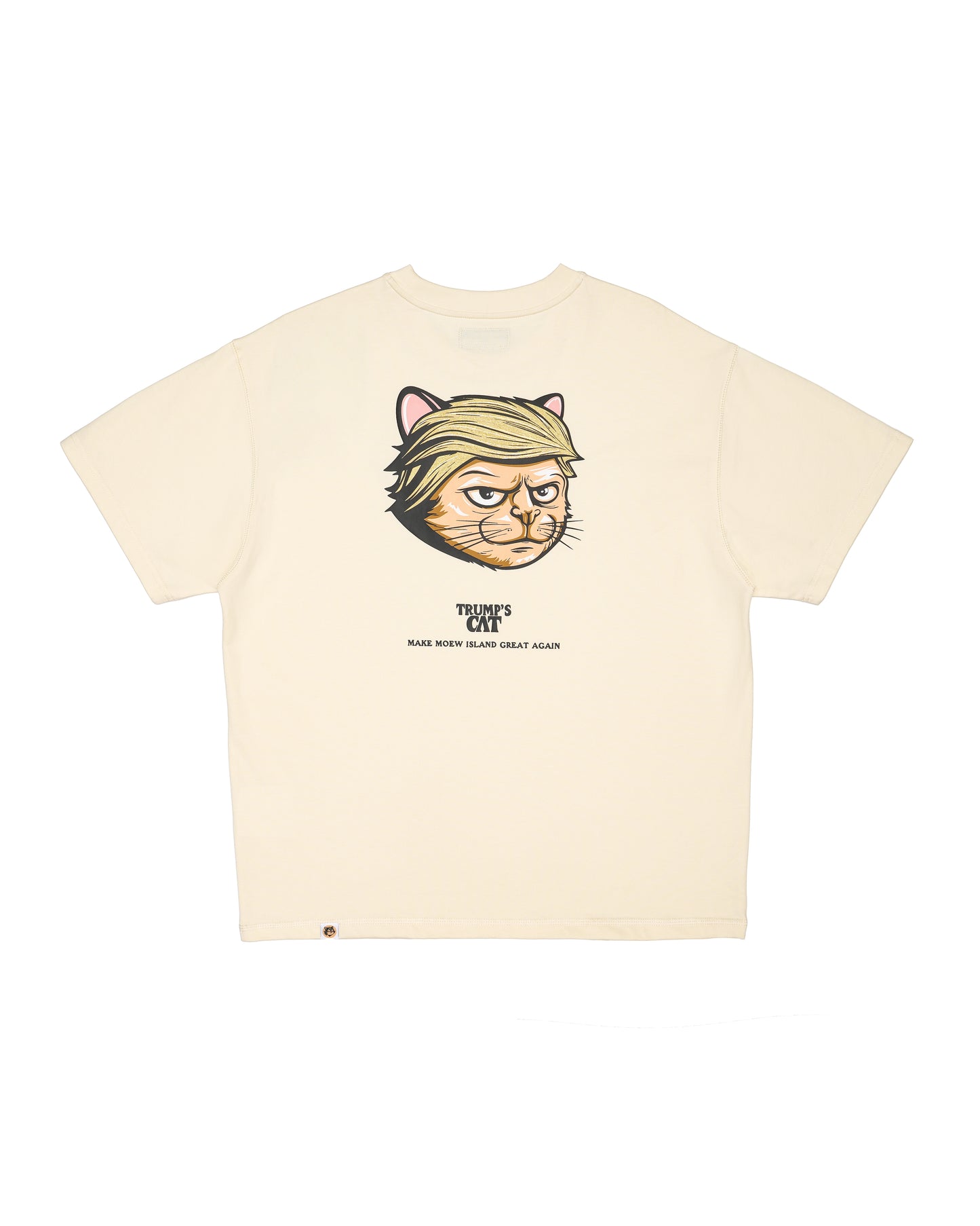 TRUMP's CAT PLEATED SLEEVES EASYFIT T-SHIRT