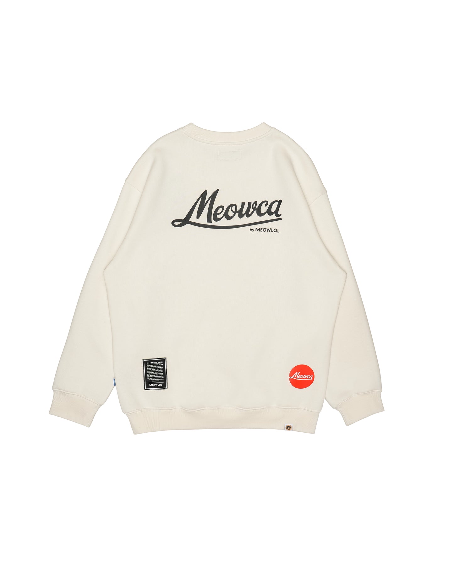 MEOWCA CAMERA PLEATED SLEEVES EASYFIT SWEATSHIRT