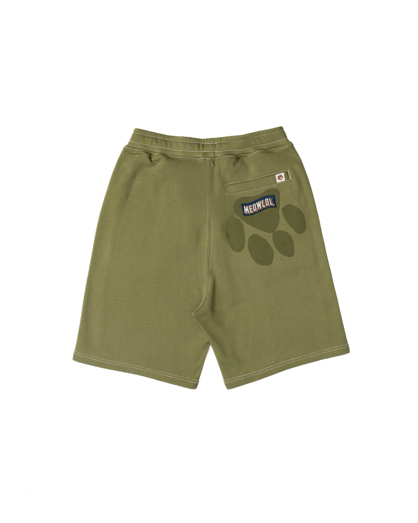 CAT PAW PRINT SIDE CUT SWEATSHORTS