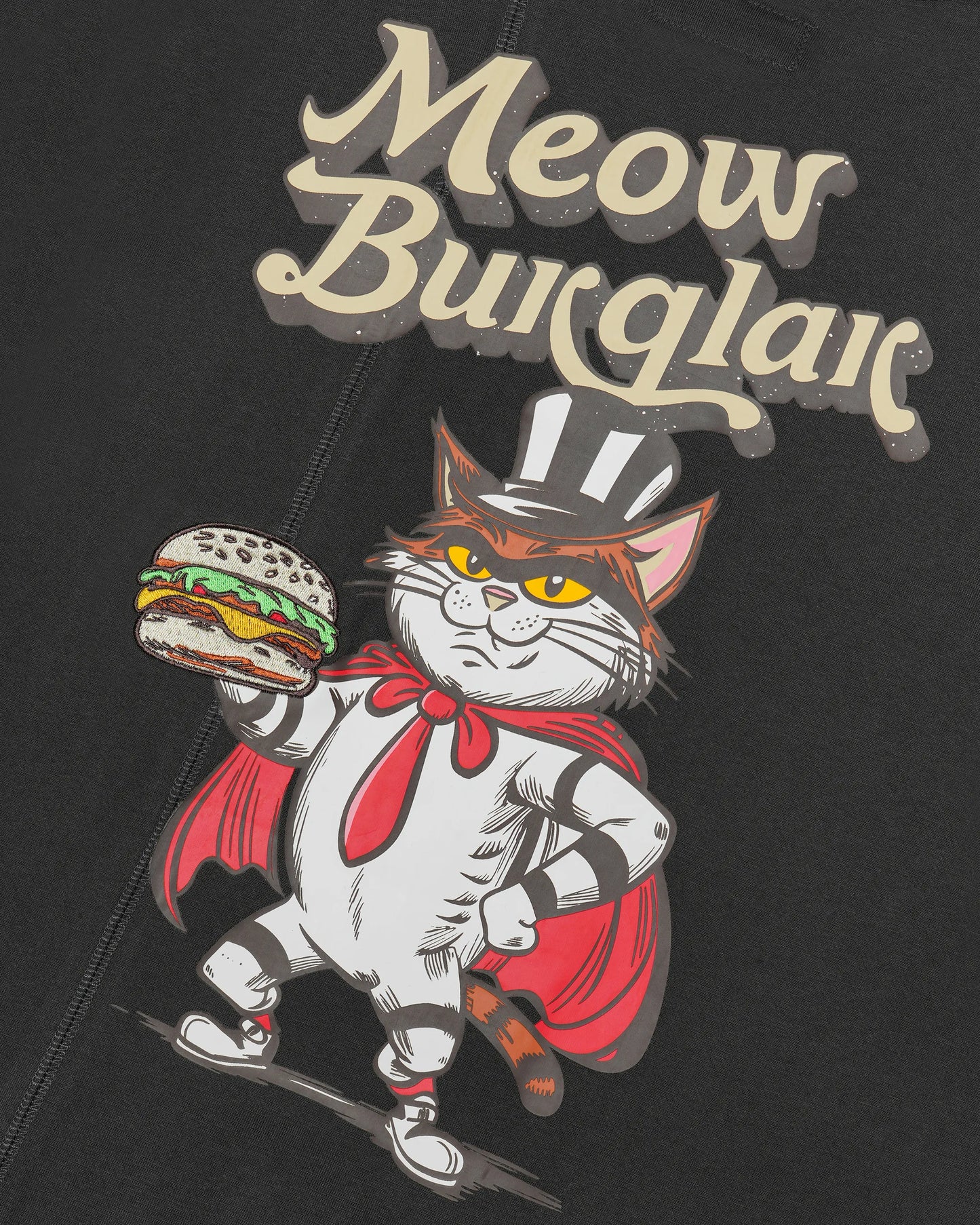 MEOWBURGLAR (2nd EDITION) PANELED EASY FIT T-SHIRT