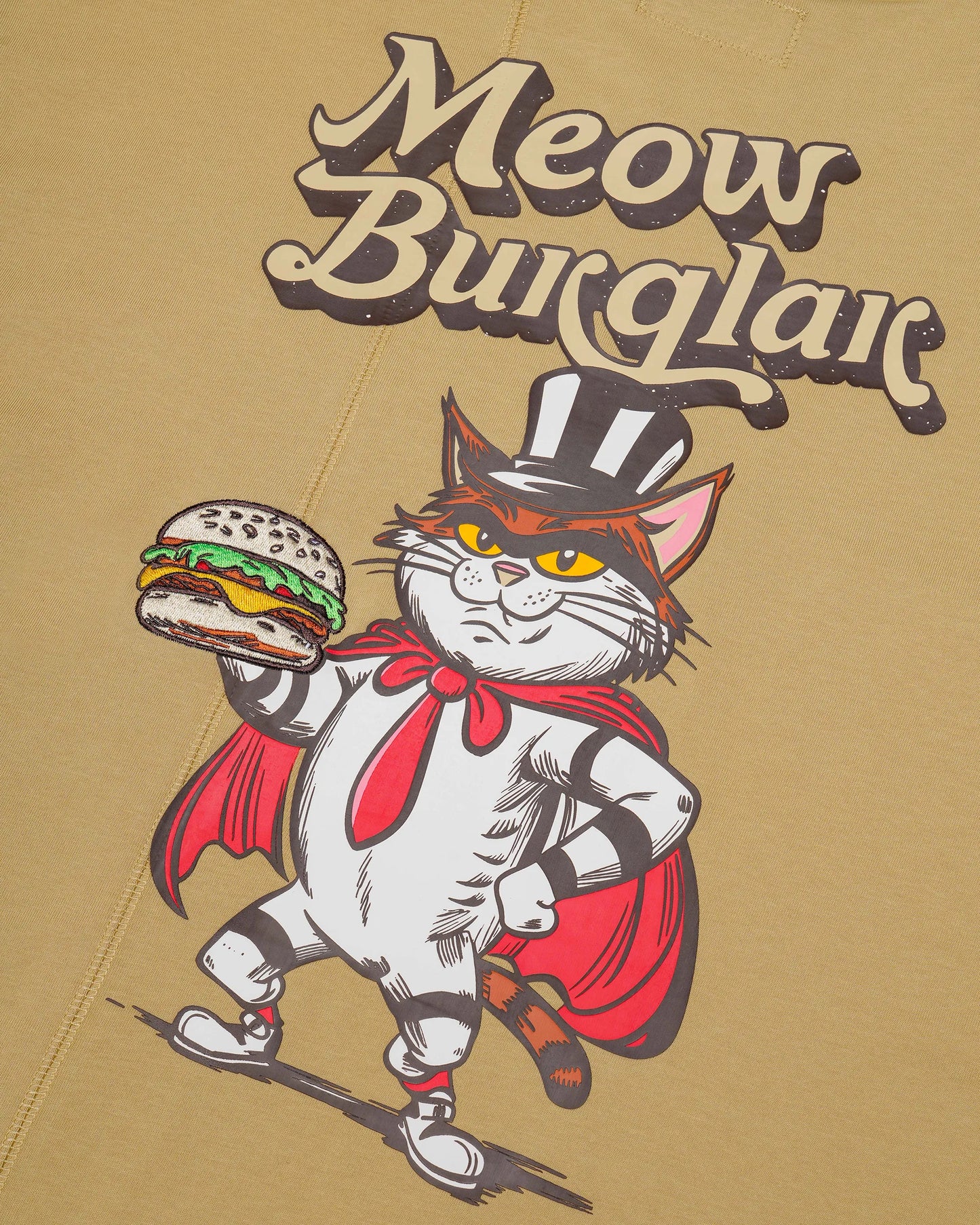 MEOWBURGLAR (2nd EDITION) PANELED EASY FIT T-SHIRT