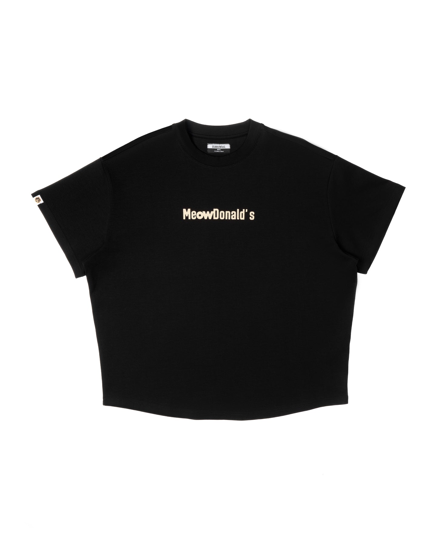 MEOWDONALD EDITION TYPE B ROUND HEM OVERSIZED T-SHIRT