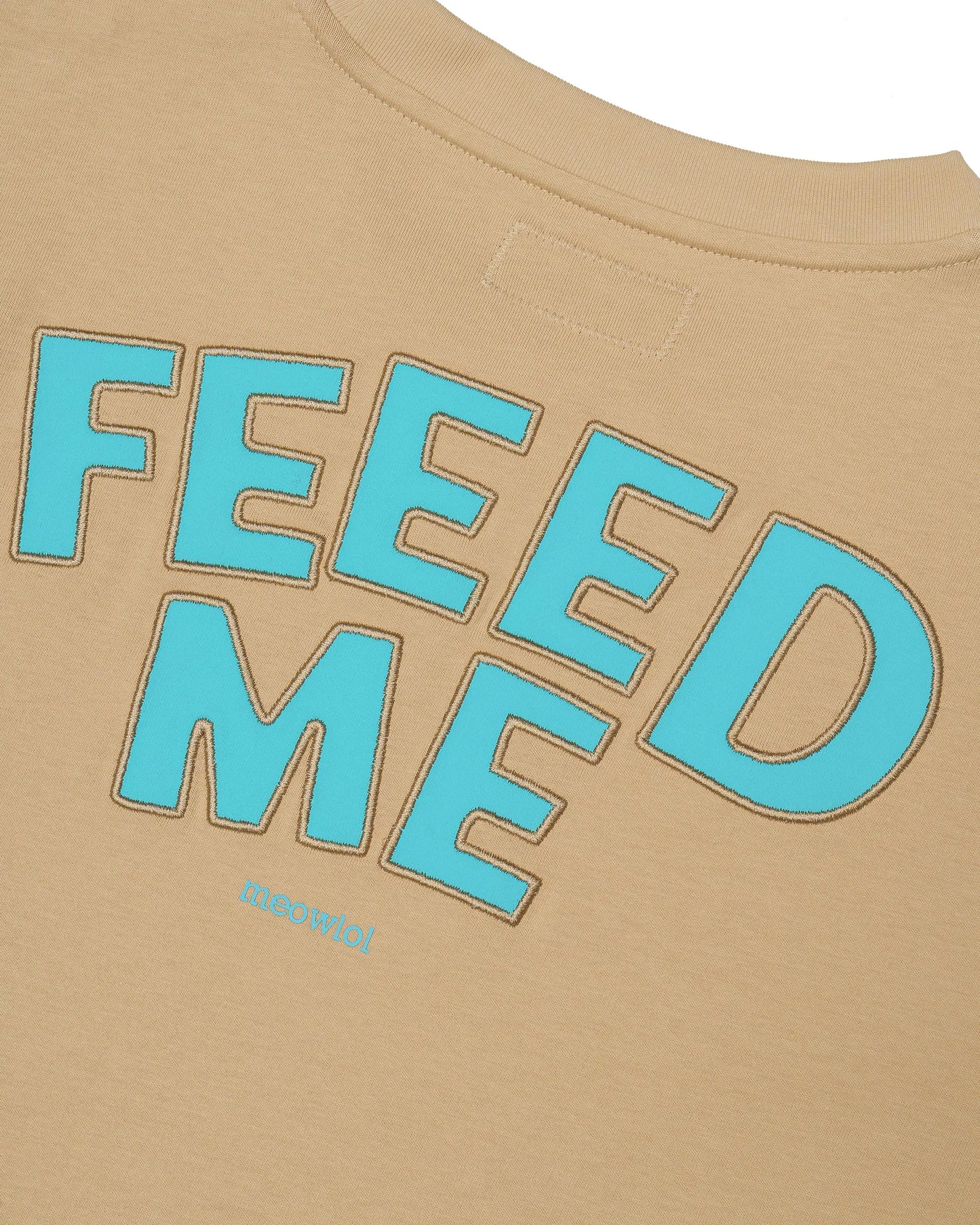 FEED ME (2nd EDITION) PLEATED SLEEVES EASYFIT T-SHIRT