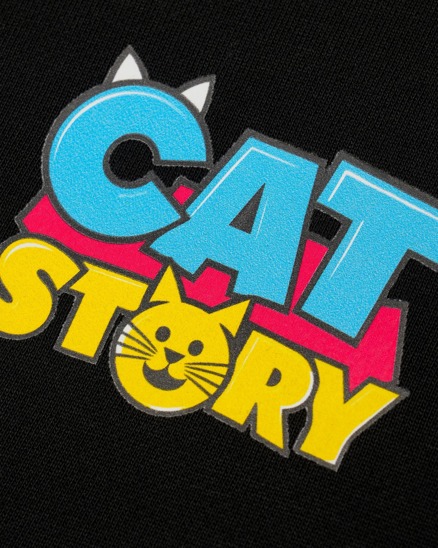 CAT STORY MEOWTATO PLEATED SLEEVES EASY FIT SWEATSHIRT