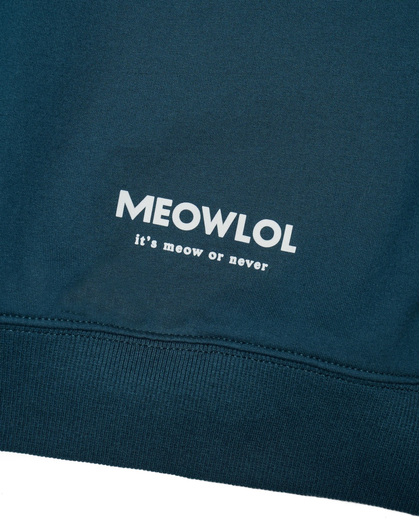 SUPER MEOWRIO PLEATED SLEEVES EASY FIT SWEATSHIRT