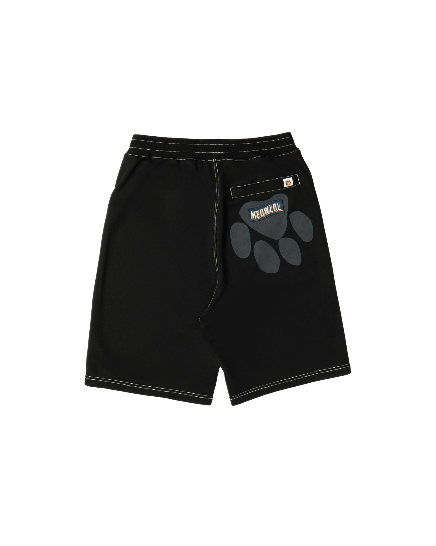 CAT PAW PRINT SIDE CUT SWEATSHORTS