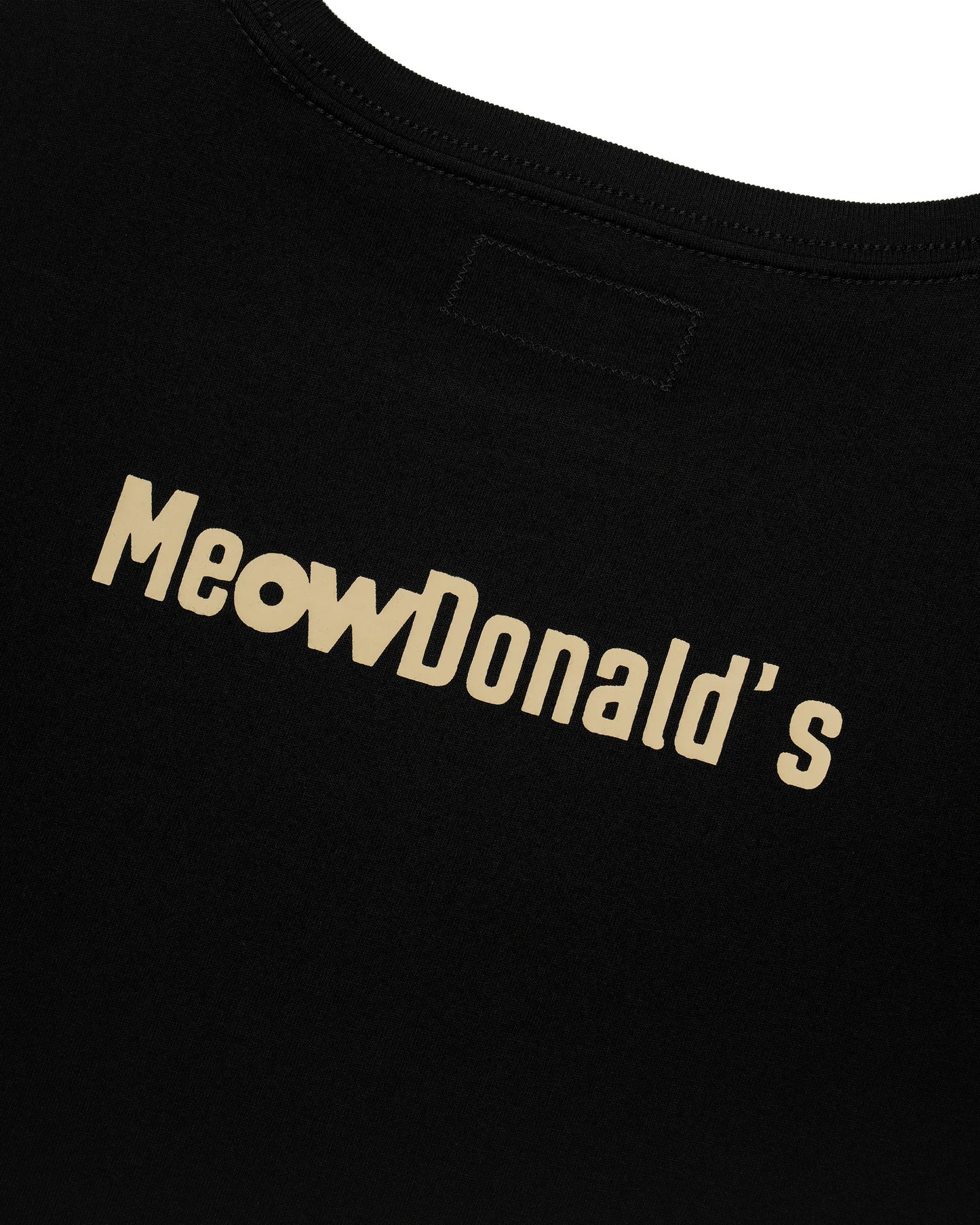 MEOWDONALD (2nd EDITION) LOGO SHOULDER PLEATED EASY FIT T-SHIRT