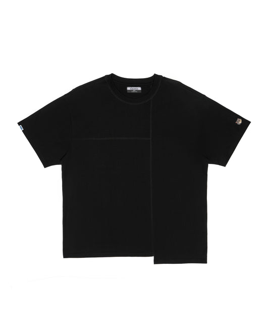 EMB LOGO PANELED EASY FIT T-SHIRT