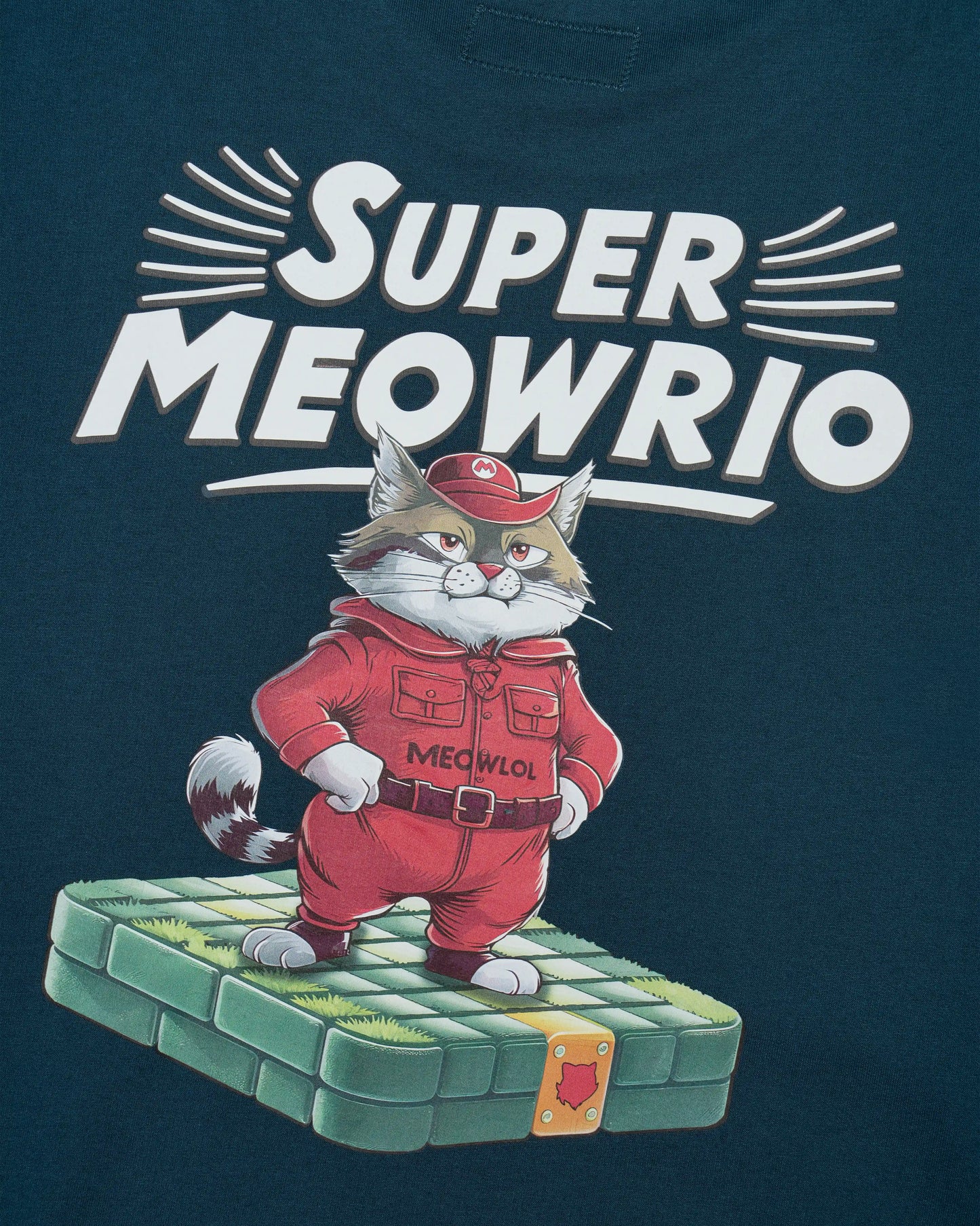 SUPER MEOWRIO PLEATED SLEEVES EASY FIT SWEATSHIRT