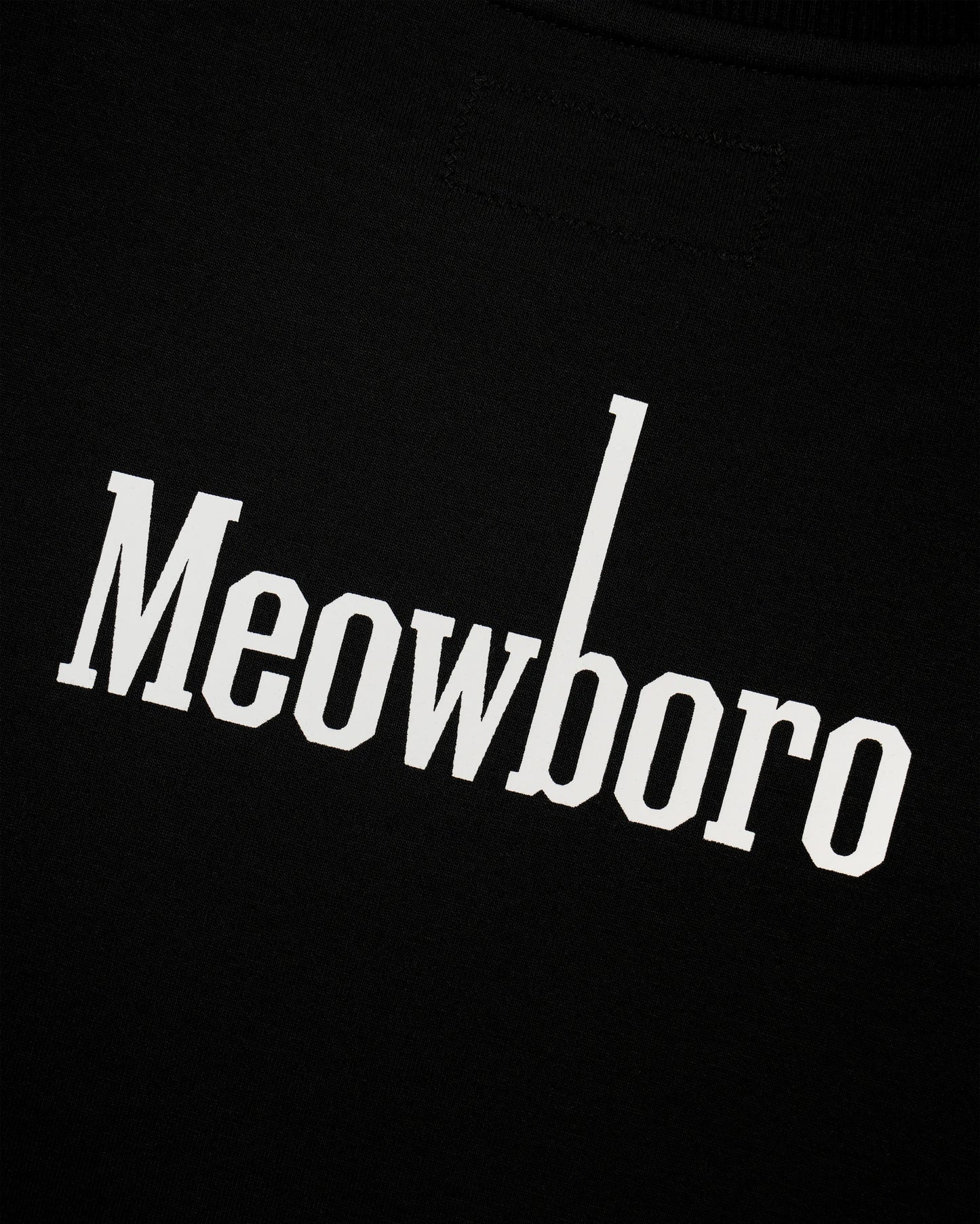 MEOWBOLO BLUE ROUND HEM OVERSIZED T-SHIRT