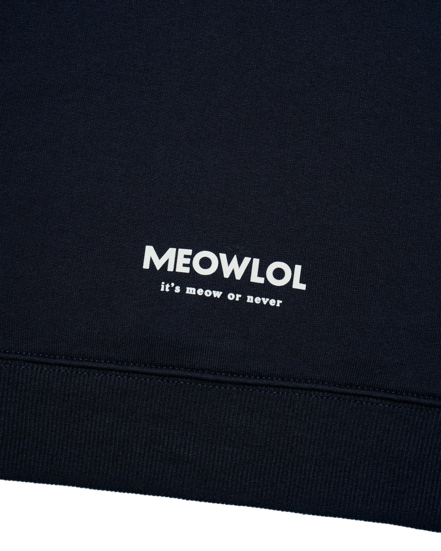 SUPER MEOWRIO PLEATED SLEEVES EASY FIT SWEATSHIRT