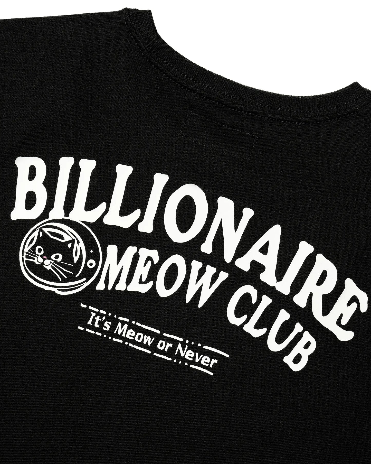 BILLIONAIRE MEOW CLUB SHOULDER PLEATED EASYFIT T-SHIRT