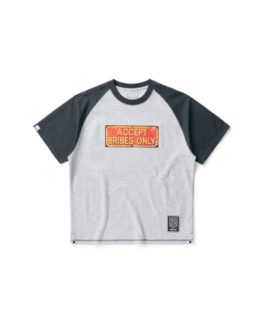 BRIBES ONLY RAGLAN SLEEVES EASY FIT T-SHIRT
