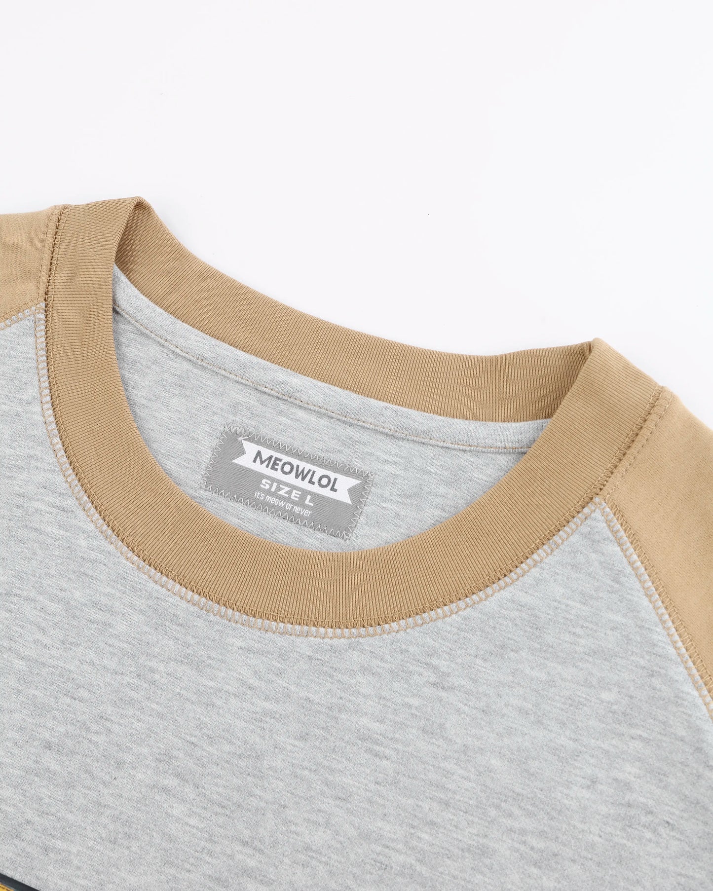 BRIBES ONLY RAGLAN SLEEVES EASY FIT T-SHIRT