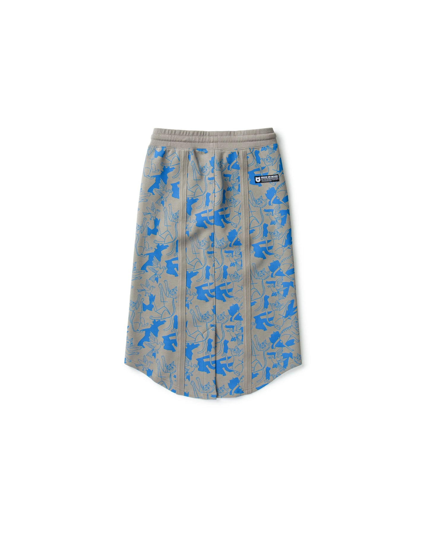 CATCHING BIRDS FULL PRINTED PANELED EASY FIT SWEATSKIRT