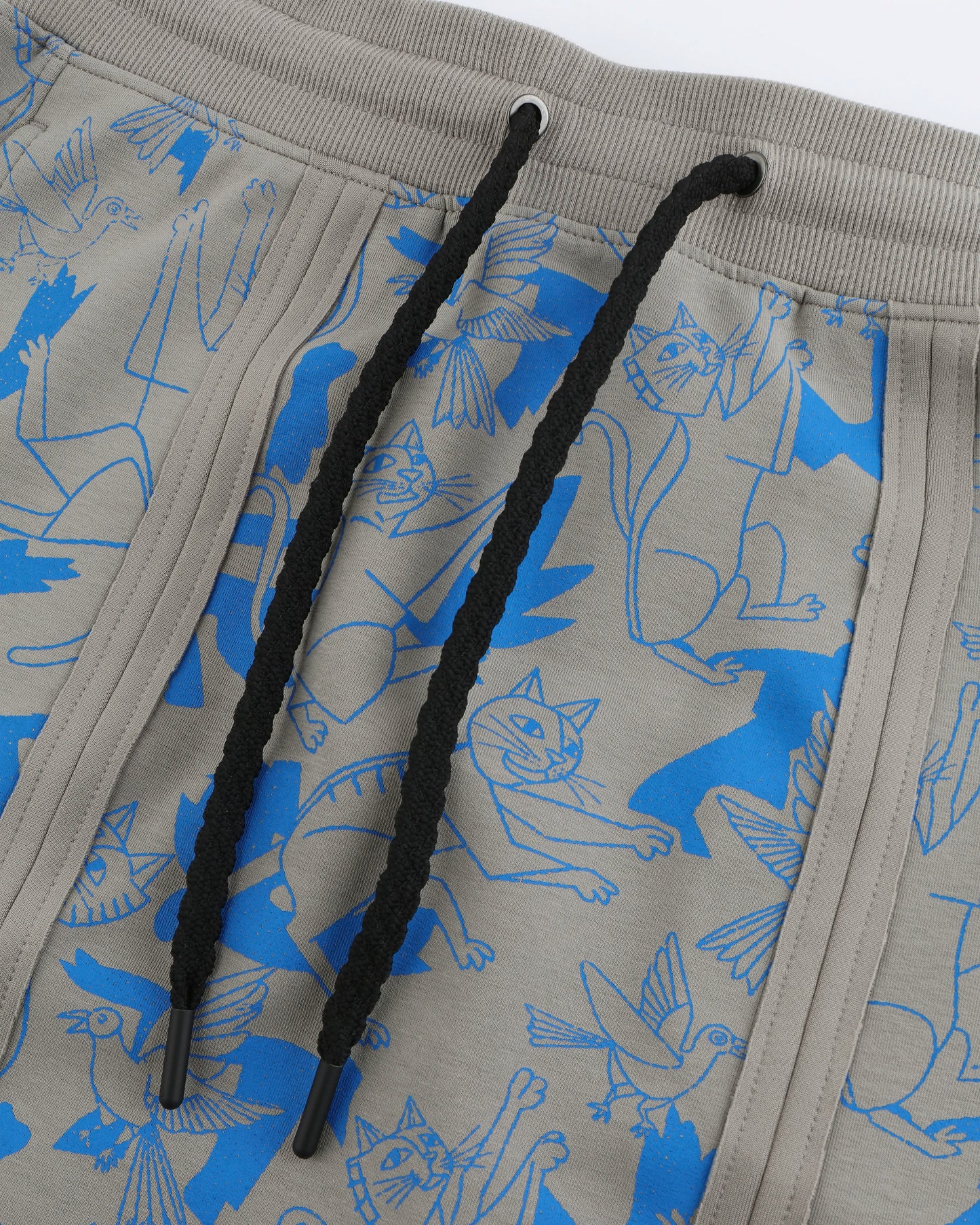 CATCHING BIRDS FULL PRINTED PANELED EASY FIT SWEATSKIRT