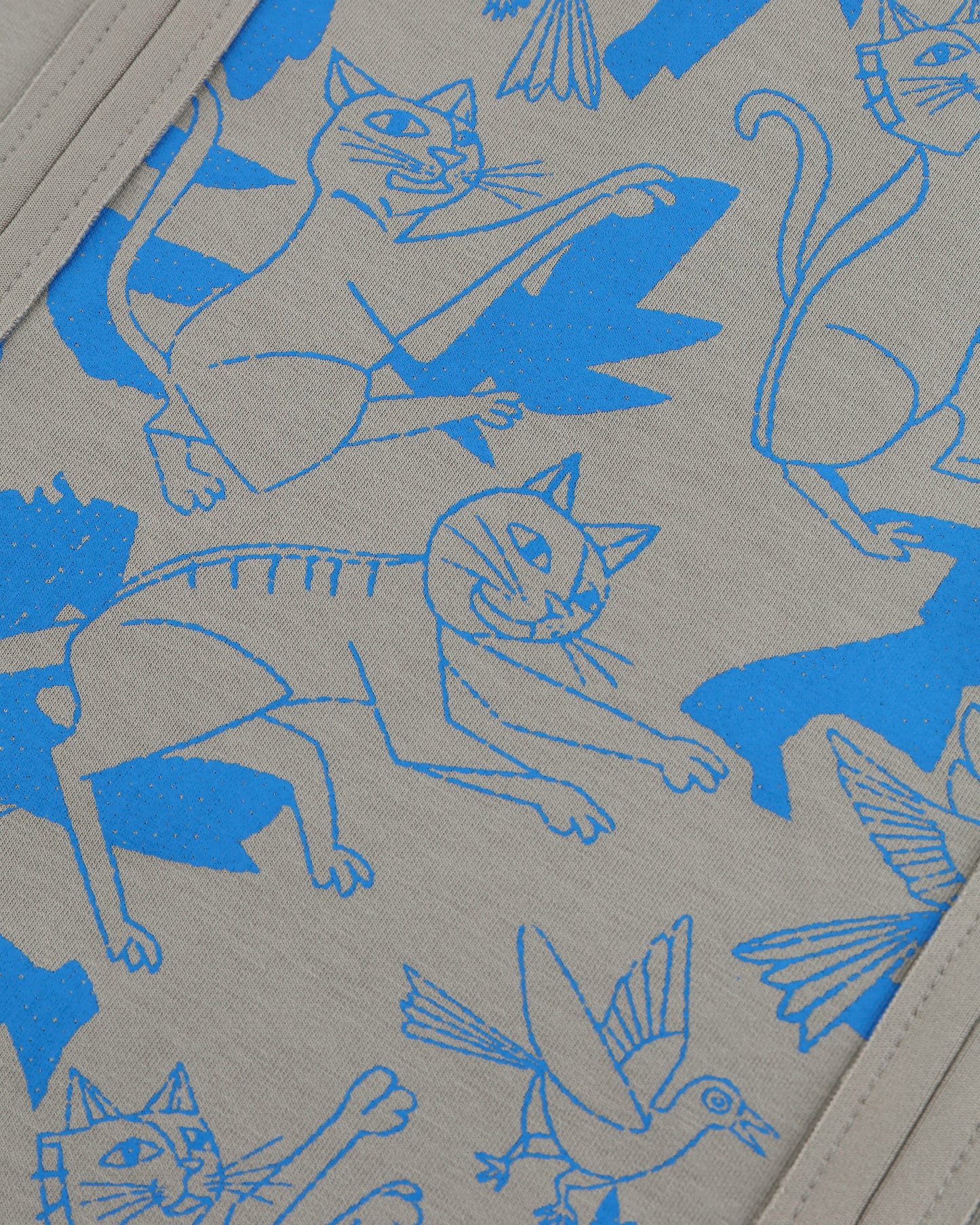 CATCHING BIRDS FULL PRINTED PANELED EASY FIT SWEATSKIRT