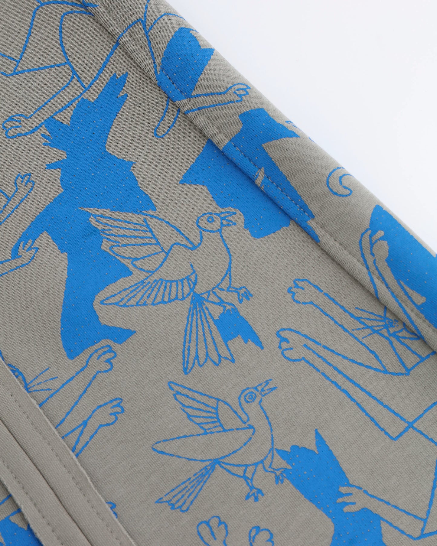 CATCHING BIRDS FULL PRINTED PANELED EASY FIT SWEATSKIRT