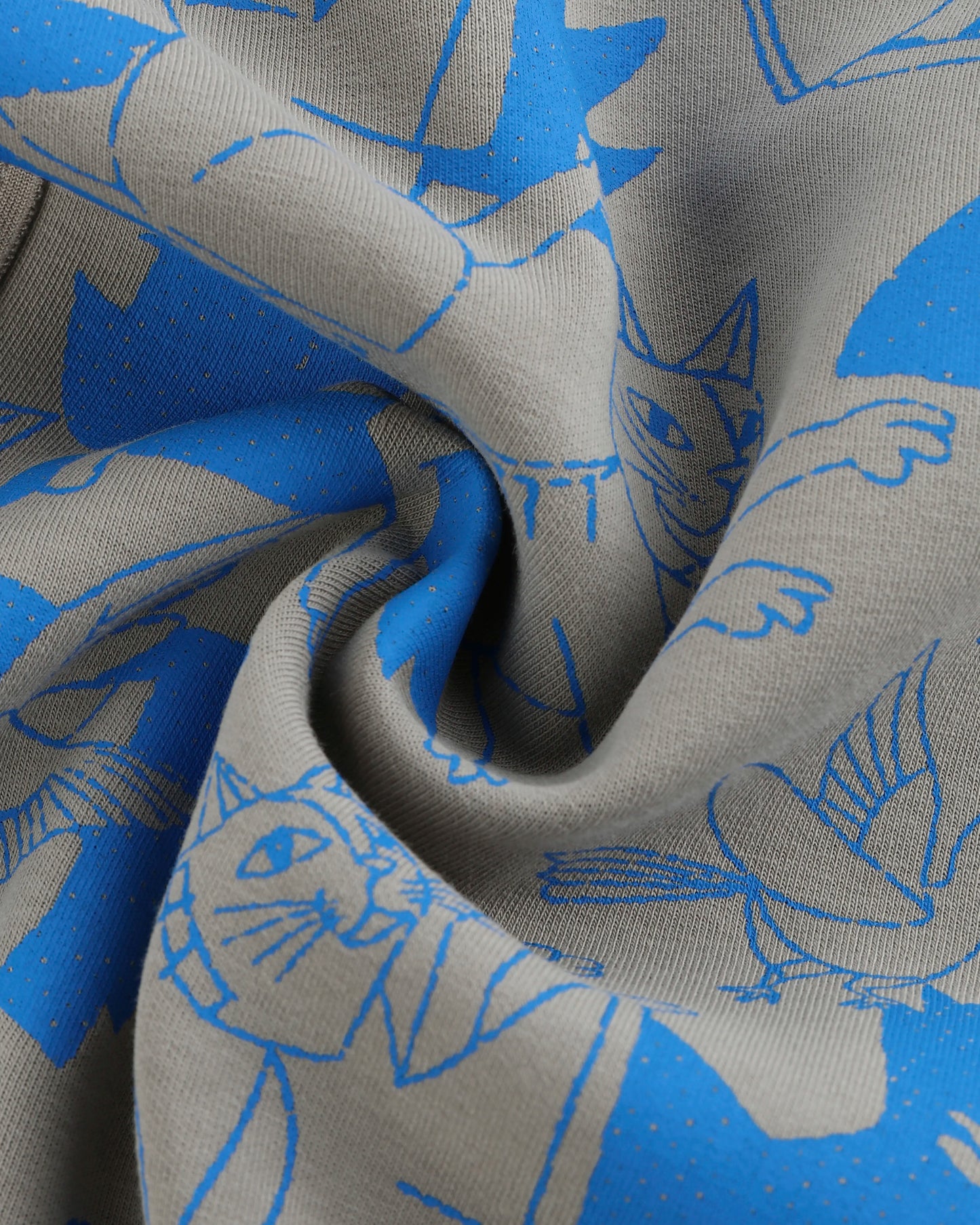 CATCHING BIRDS FULL PRINTED PANELED EASY FIT SWEATSKIRT