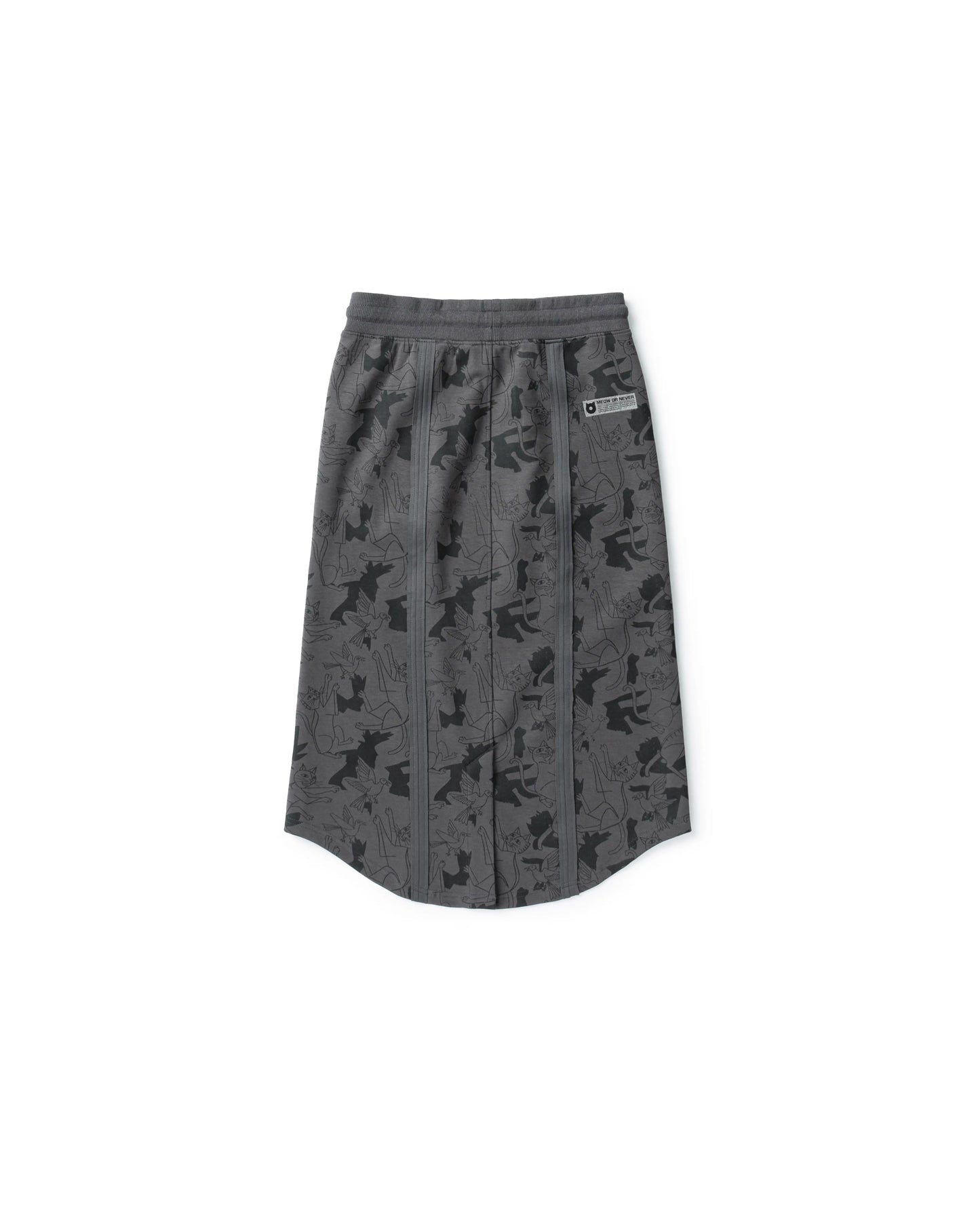 CATCHING BIRDS FULL PRINTED PANELED EASY FIT SWEATSKIRT