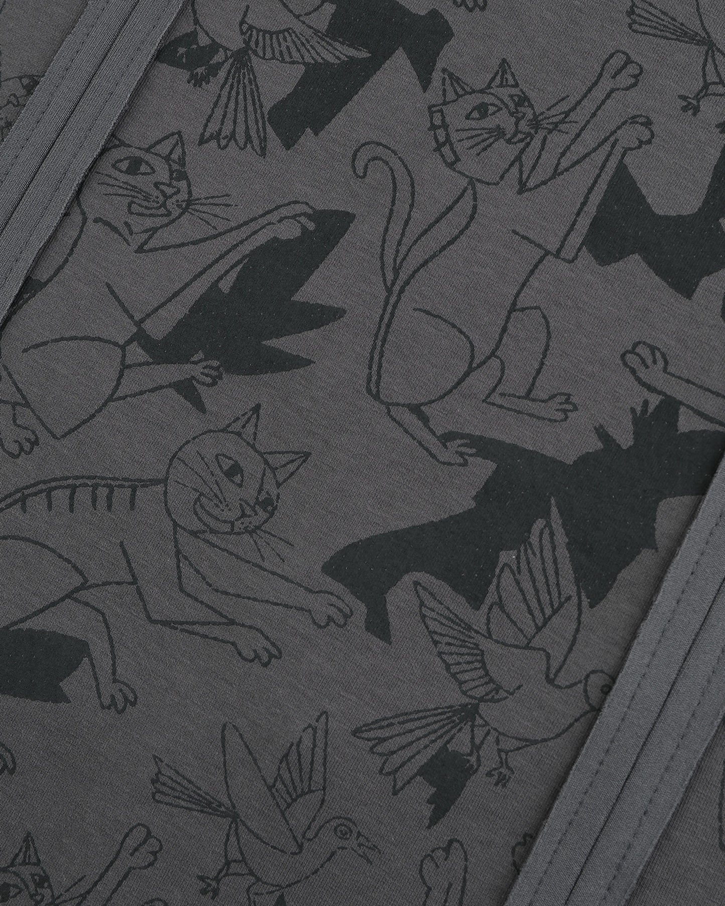 CATCHING BIRDS FULL PRINTED PANELED EASY FIT SWEATSKIRT