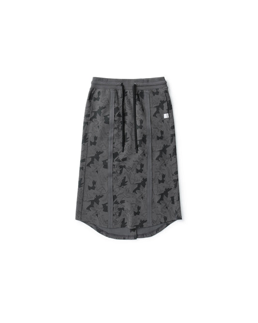 CATCHING BIRDS FULL PRINTED PANELED EASY FIT SWEATSKIRT