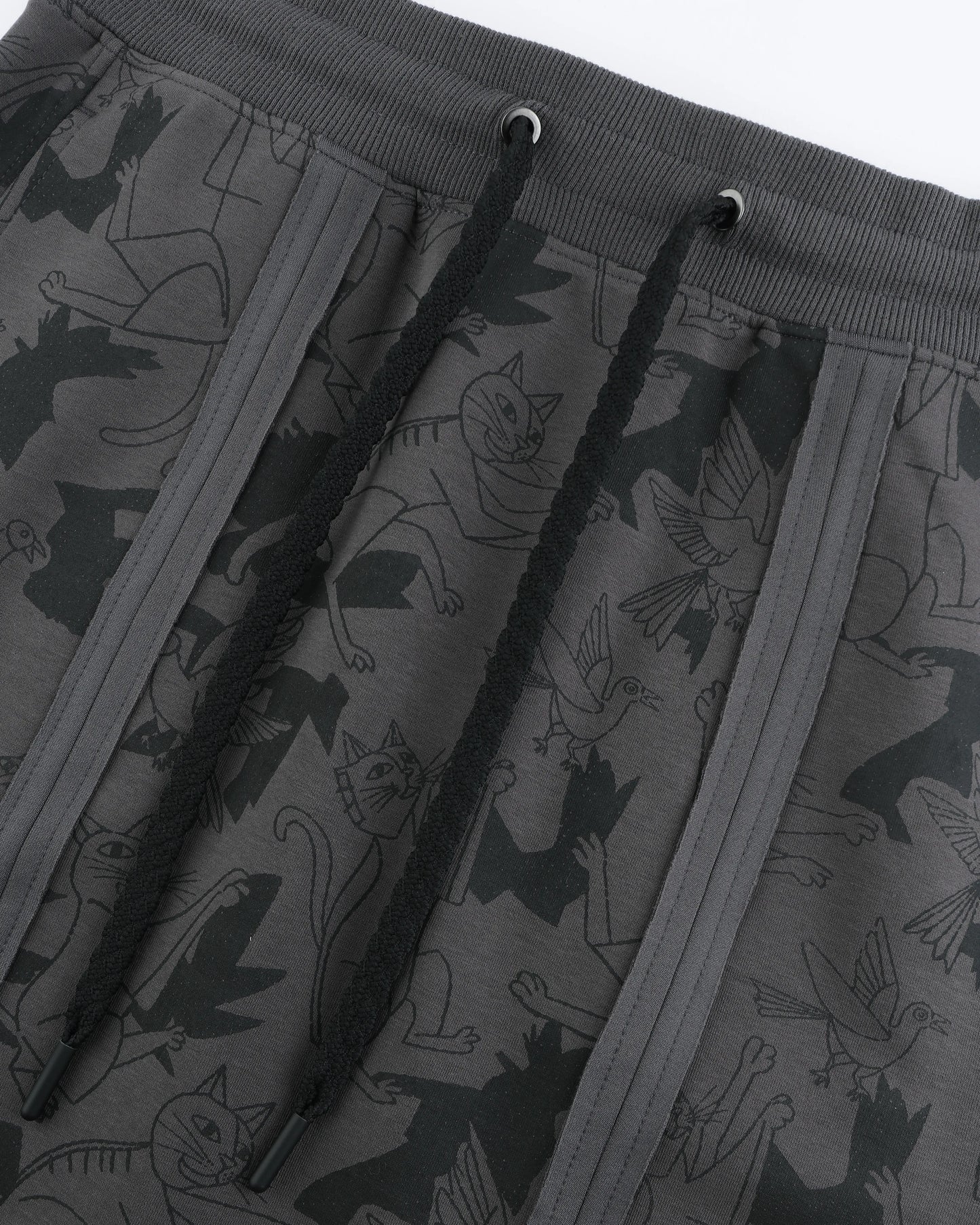 CATCHING BIRDS FULL PRINTED PANELED EASY FIT SWEATSKIRT