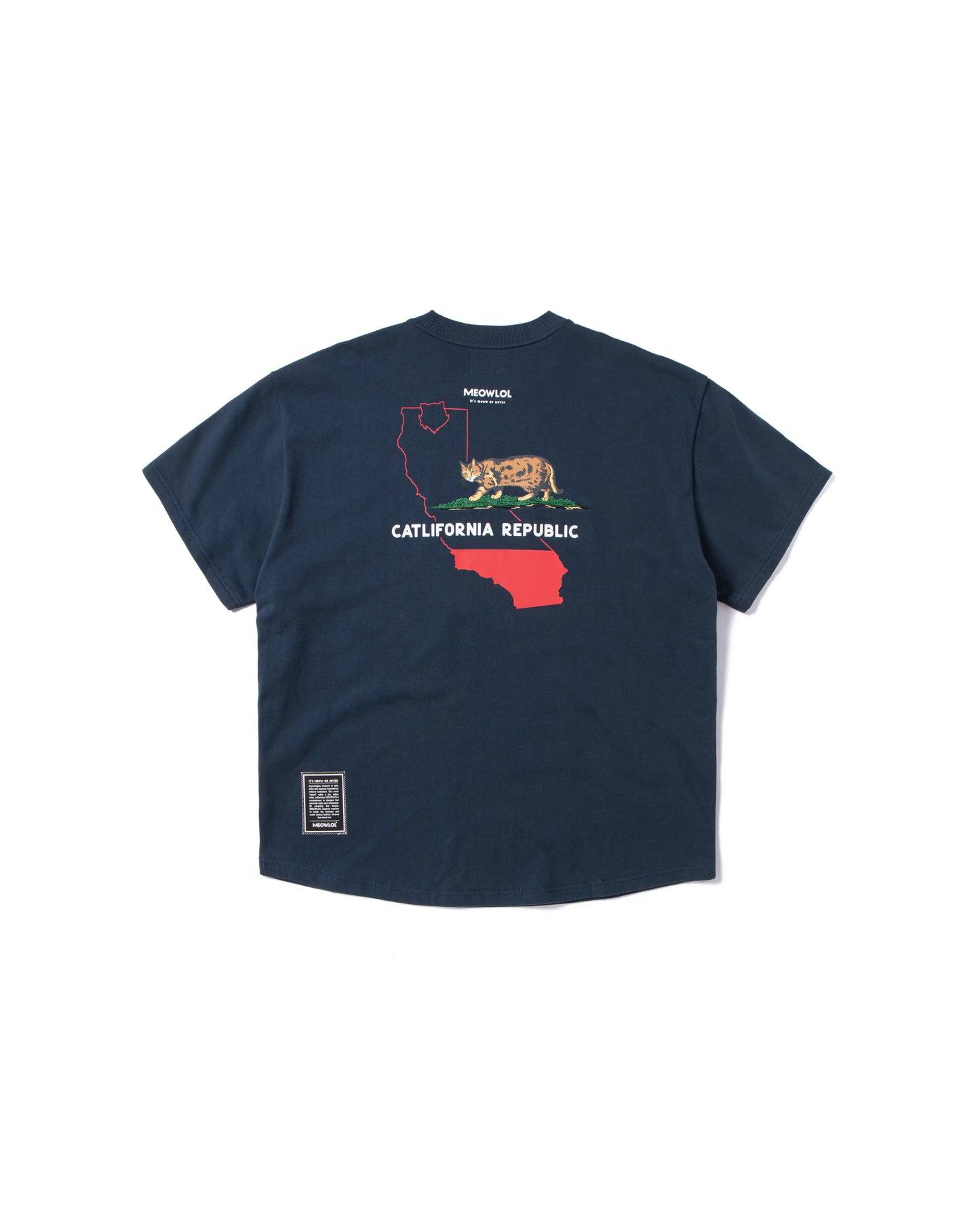 CATLIFORNIA ROUND HEM OVERSIZED T-SHIRT