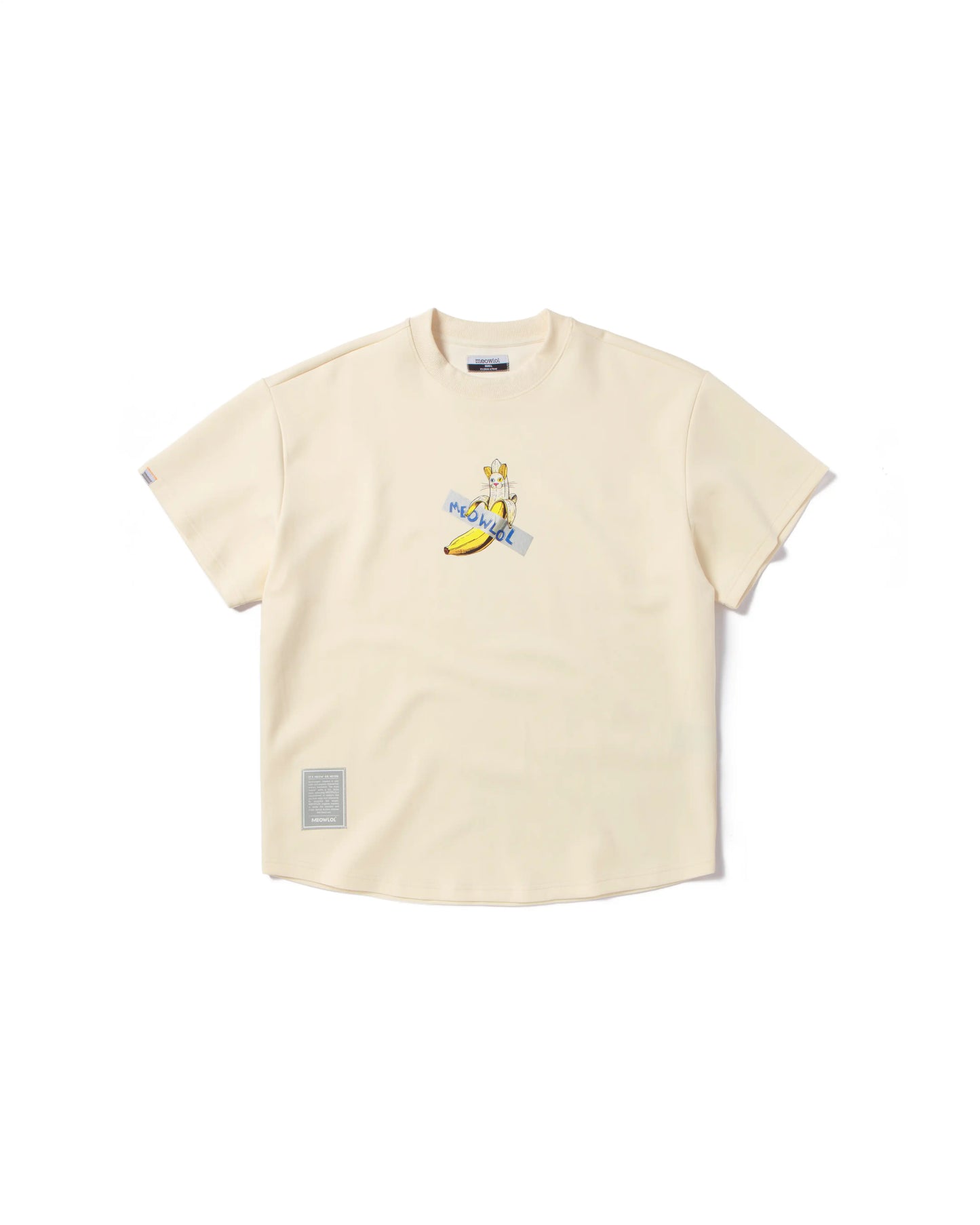 DUCT MEOWNANA GRAPHIC ROUND HEM OVERSIZED T-SHIRT