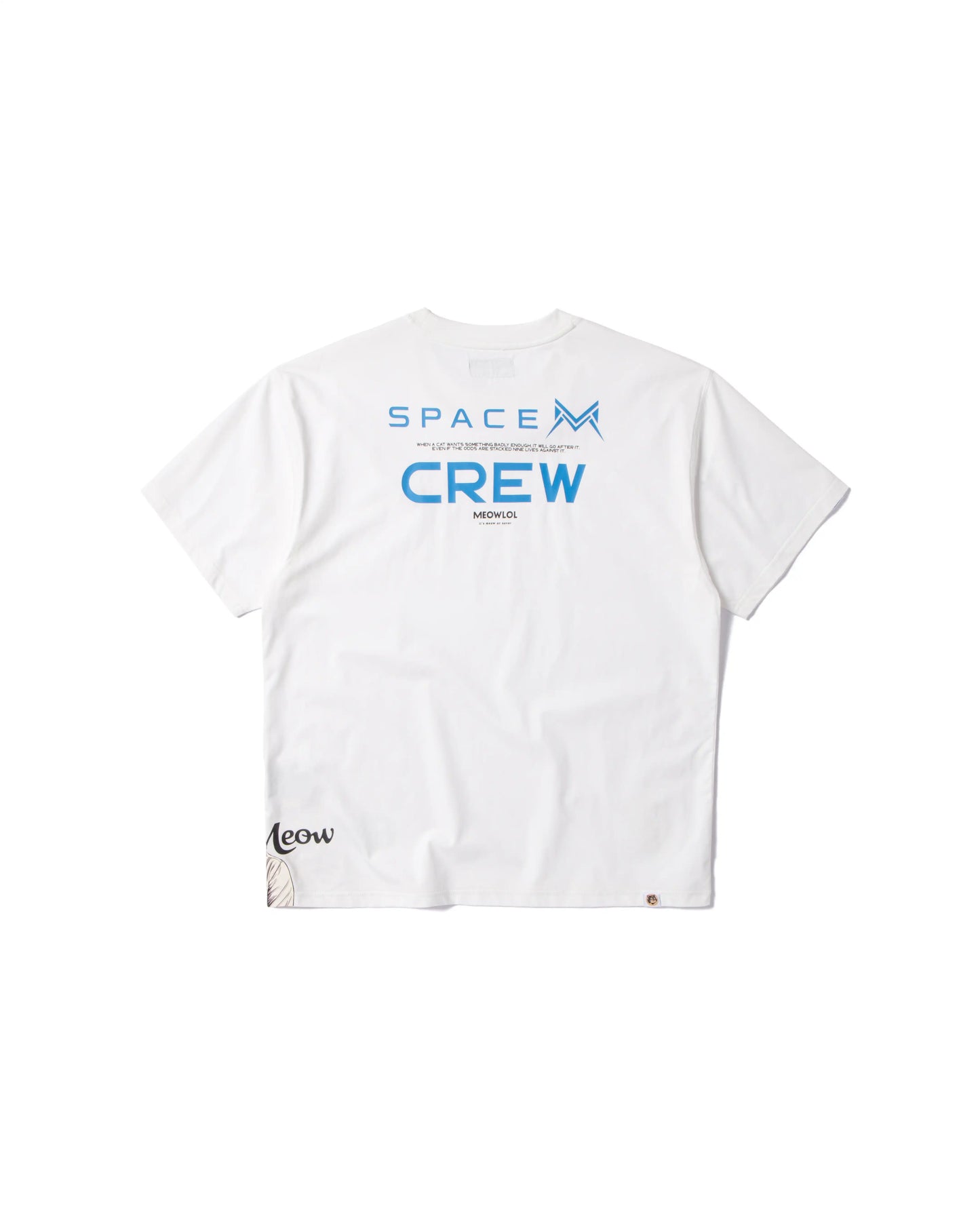 ELON MEOW PLEATED SLEEVES EASY FIT T-SHIRT