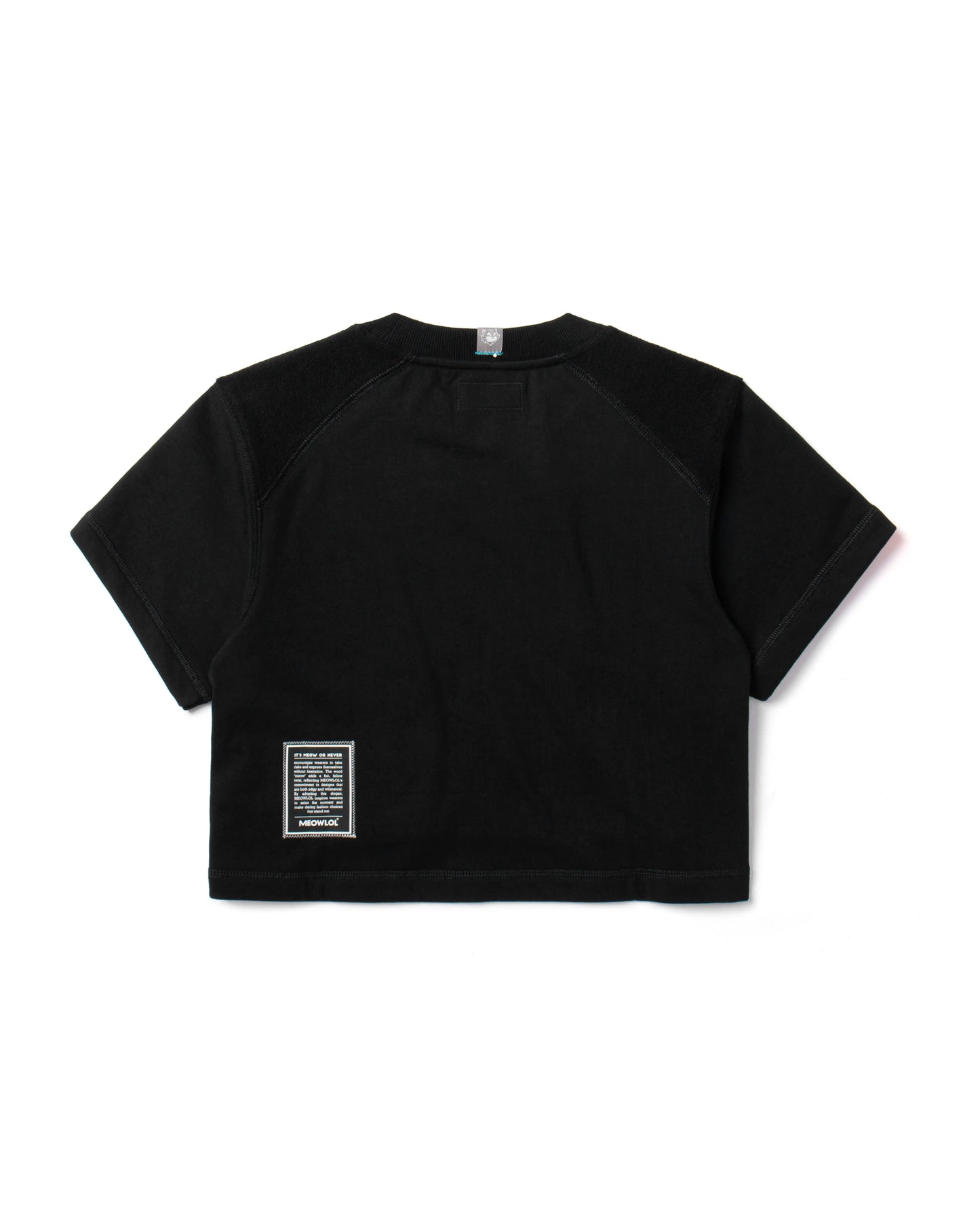 EMB LOGO OVERSIZED CROPPED TOP