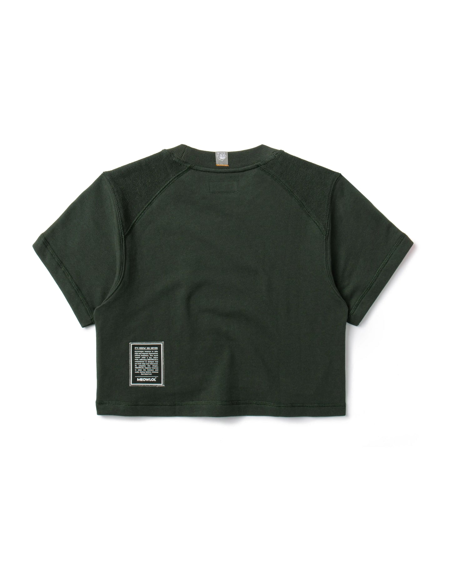 EMB LOGO OVERSIZED CROPPED TOP