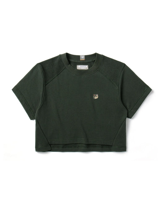 EMB LOGO OVERSIZED CROPPED TOP